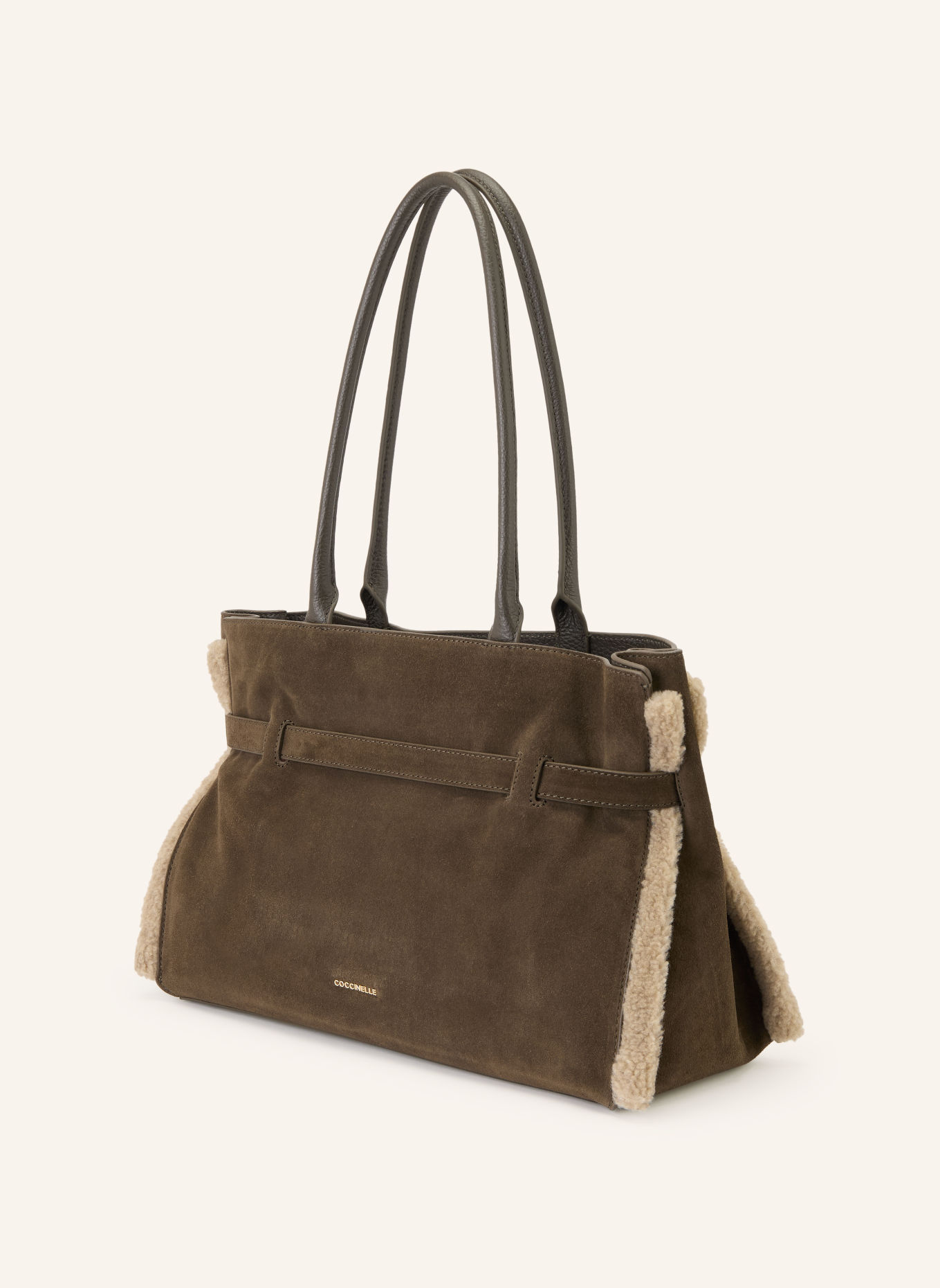 COCCINELLE Shopperka: KHAKI / ZŁOTY / BEŻOWY
