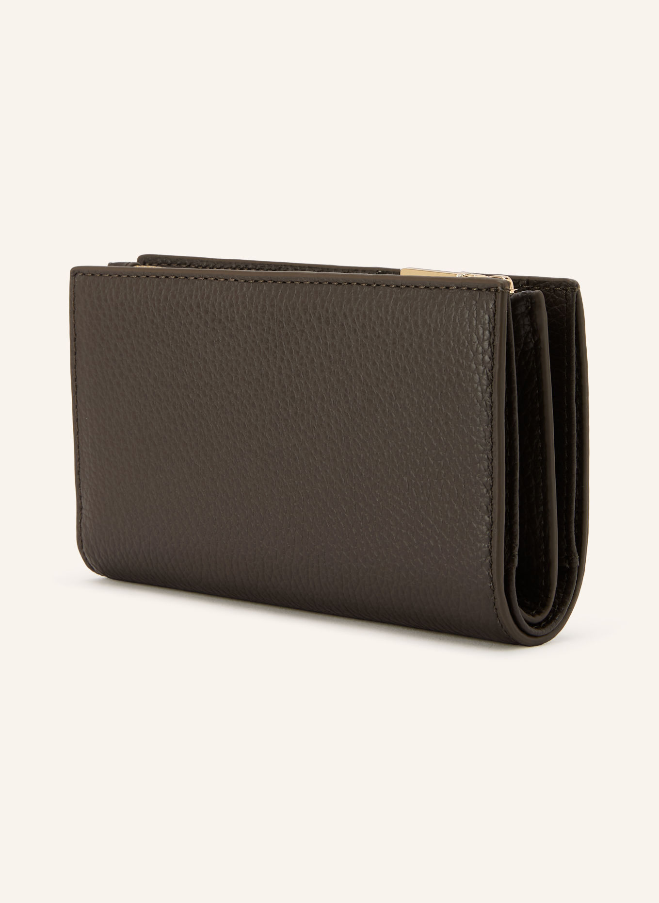 COCCINELLE Wallet: KHAKI / GOLD