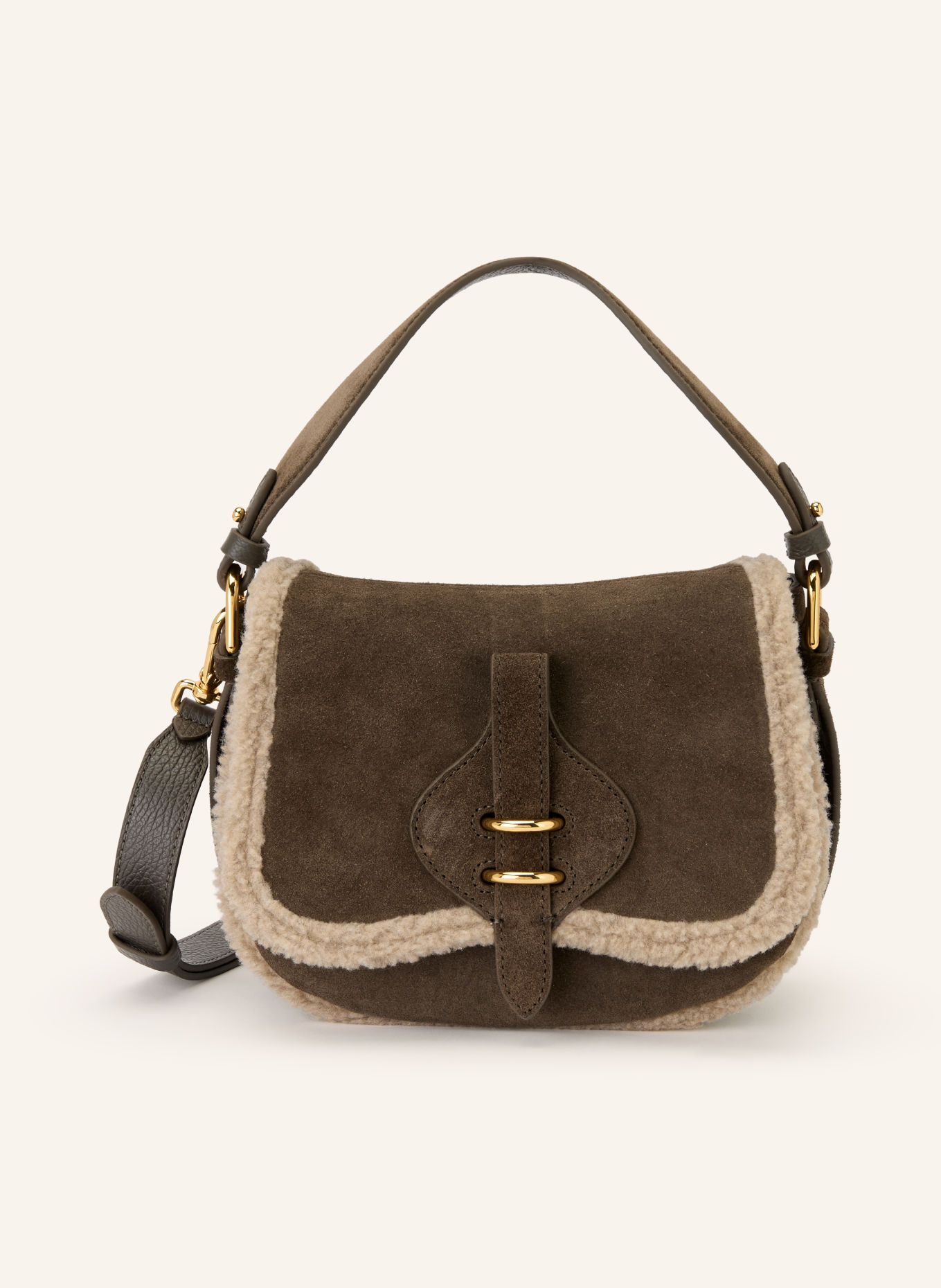 COCCINELLE Umhängetasche: KHAKI / GOLD / BEIGE