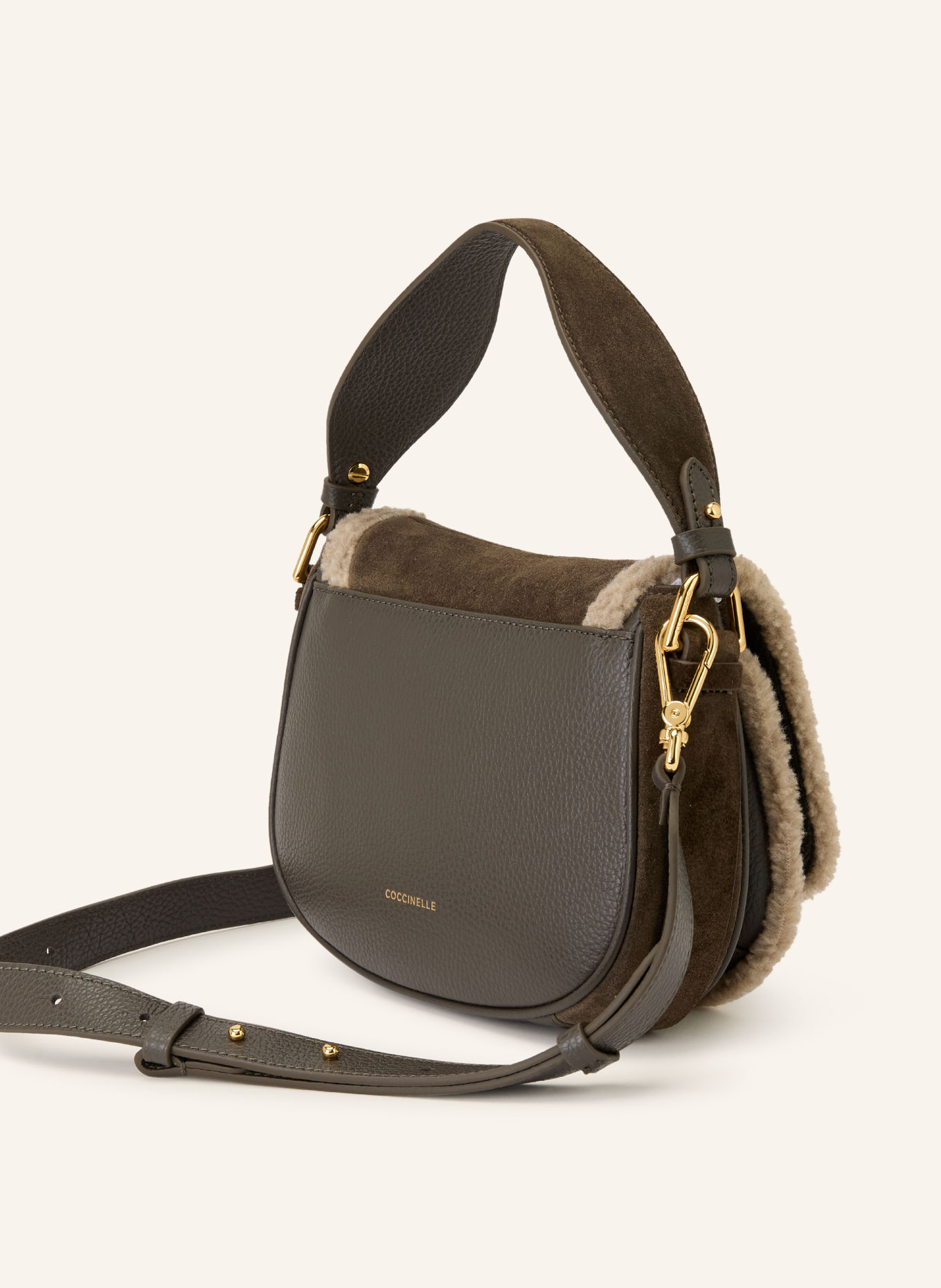COCCINELLE Umhängetasche: KHAKI / GOLD / BEIGE