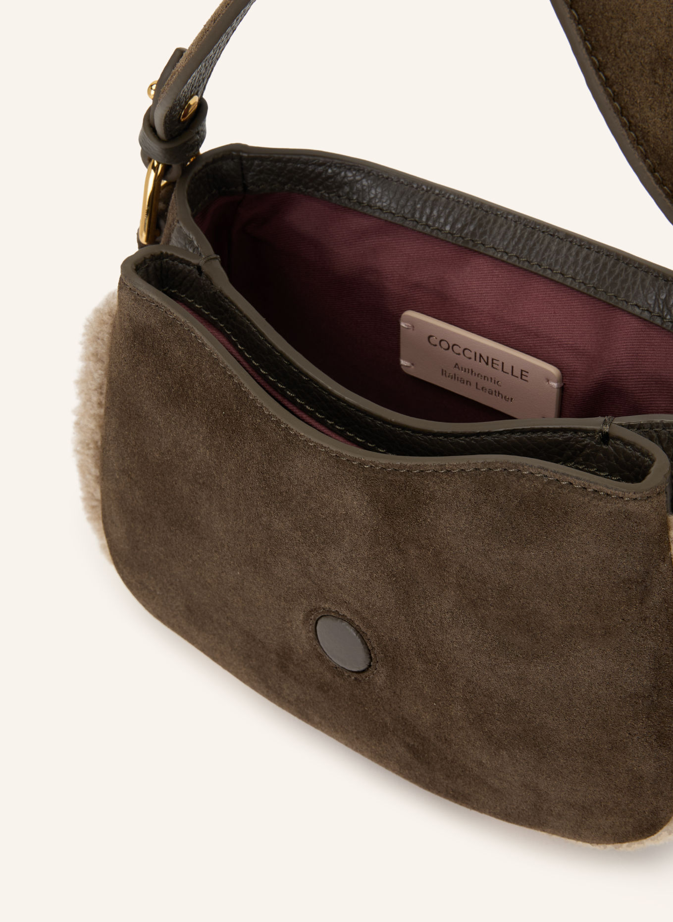 COCCINELLE Umhängetasche: KHAKI / GOLD / BEIGE