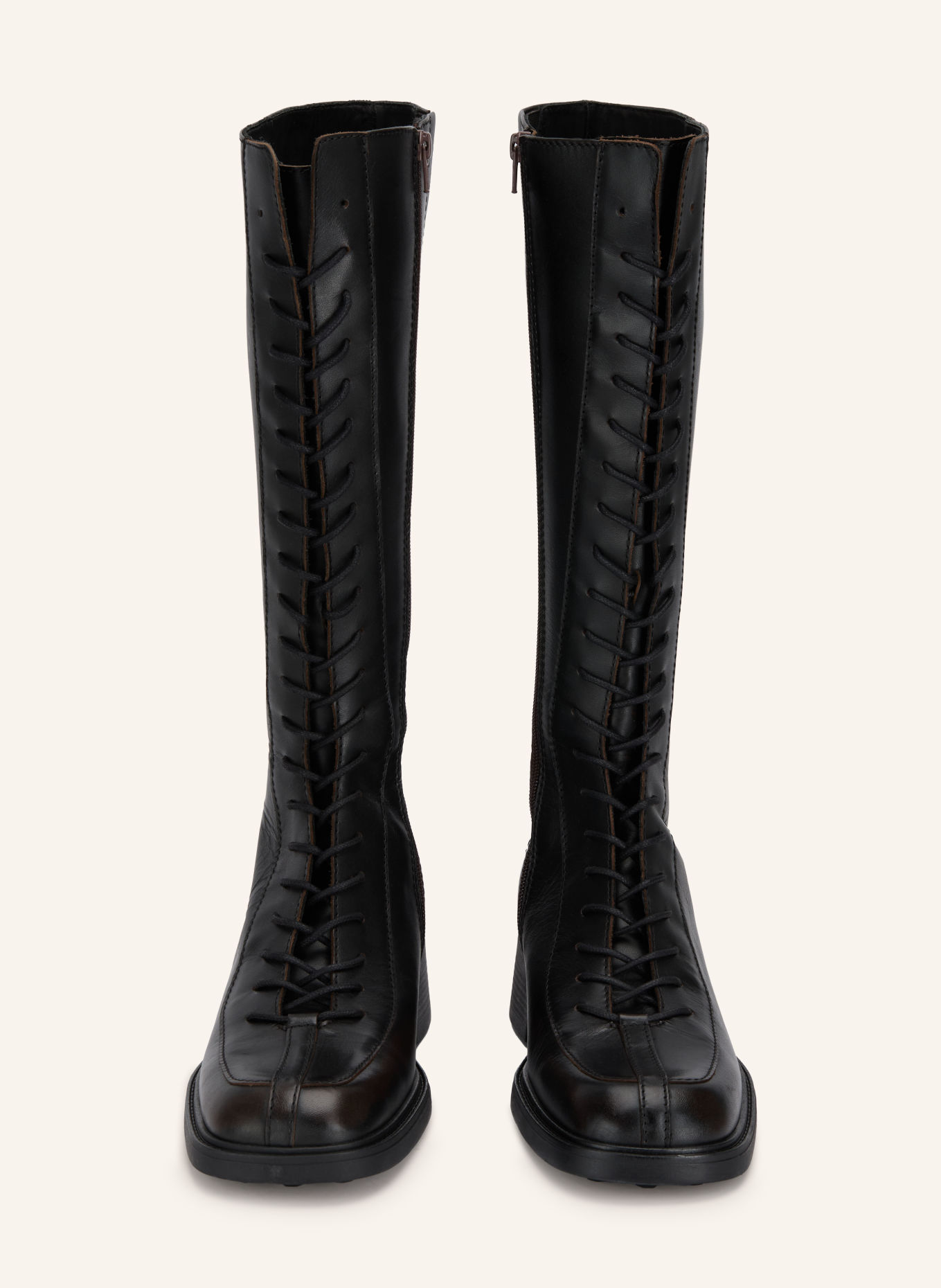MIISTA Bottes à lacets SABRYNA: MARRON