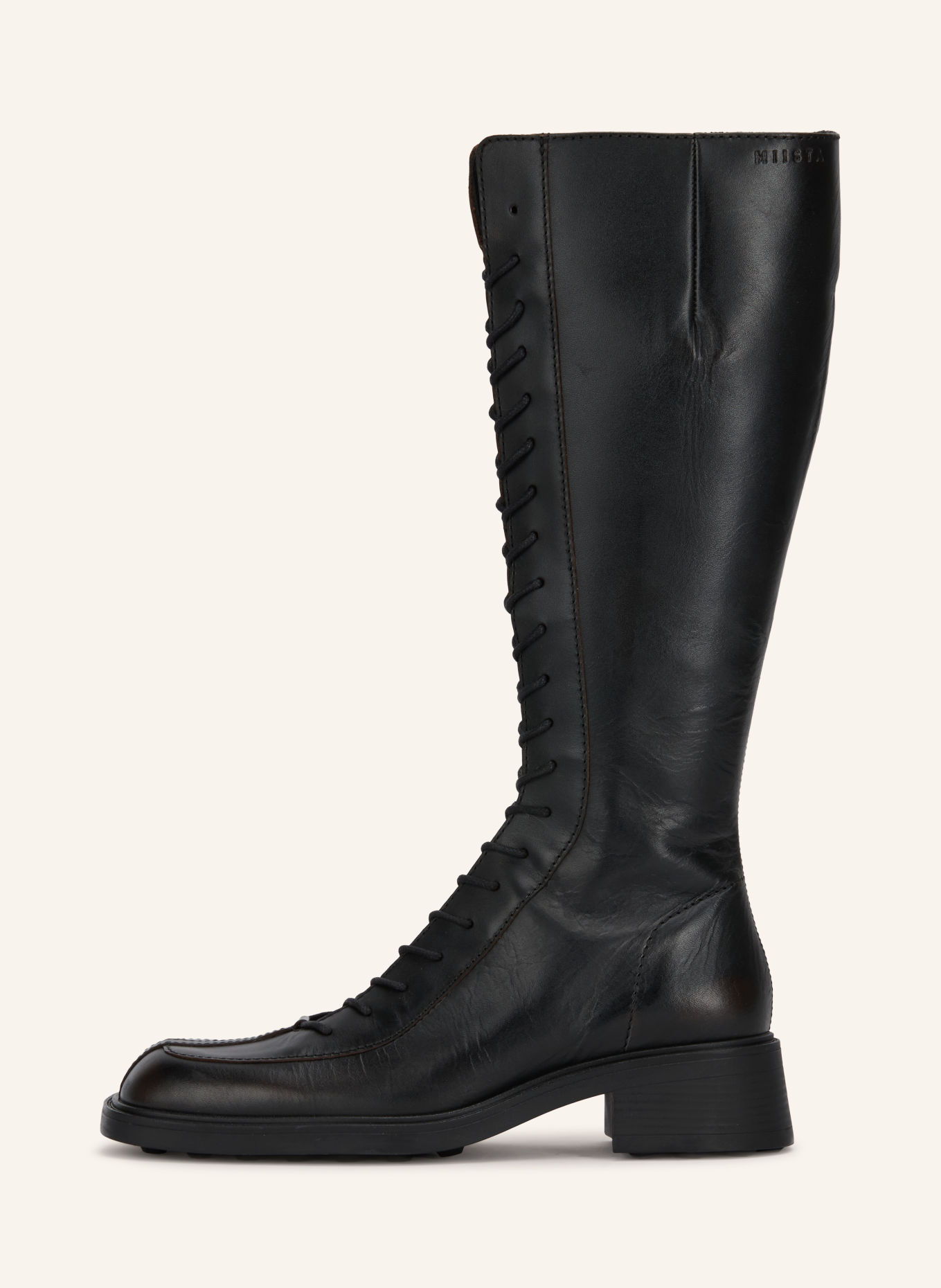 MIISTA Bottes à lacets SABRYNA: MARRON