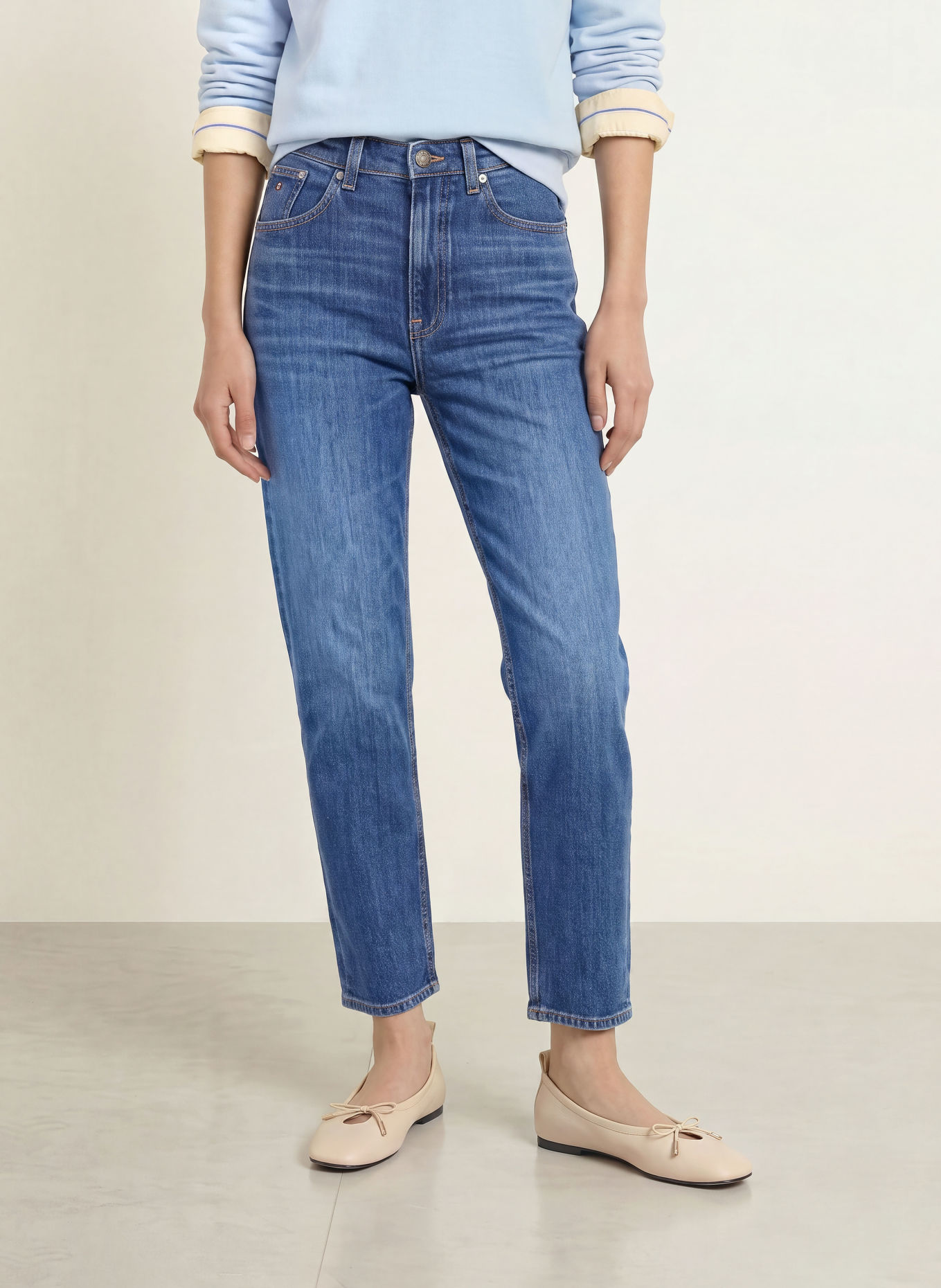 TOMMY JEANS Jean Mom 90S MOM HIGH TAPERED: 1BK Denim Dark