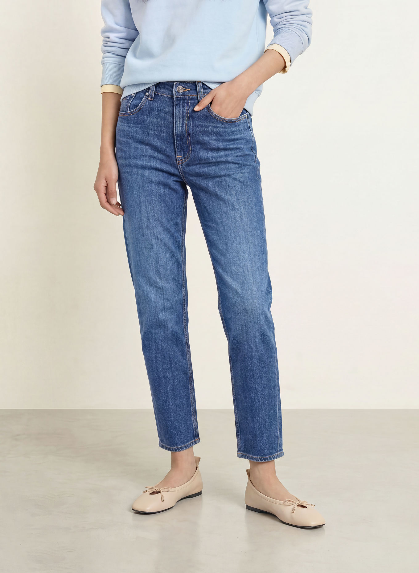 TOMMY JEANS Jean Mom 90S MOM HIGH TAPERED: 1BK Denim Dark