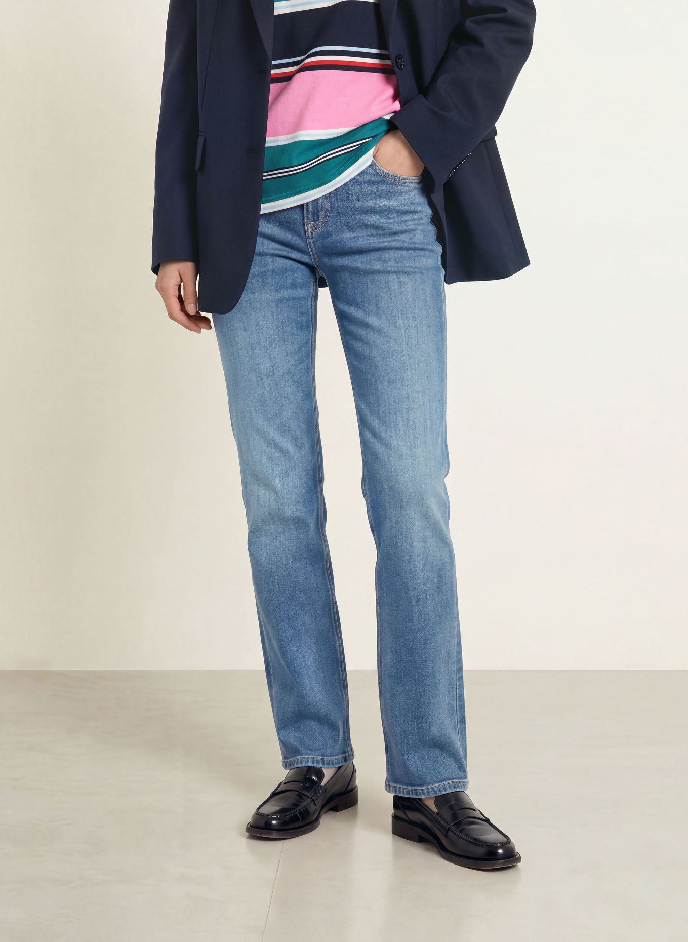 TOMMY JEANS Blugi drepți SOPHIE: 1A5 Denim Medium