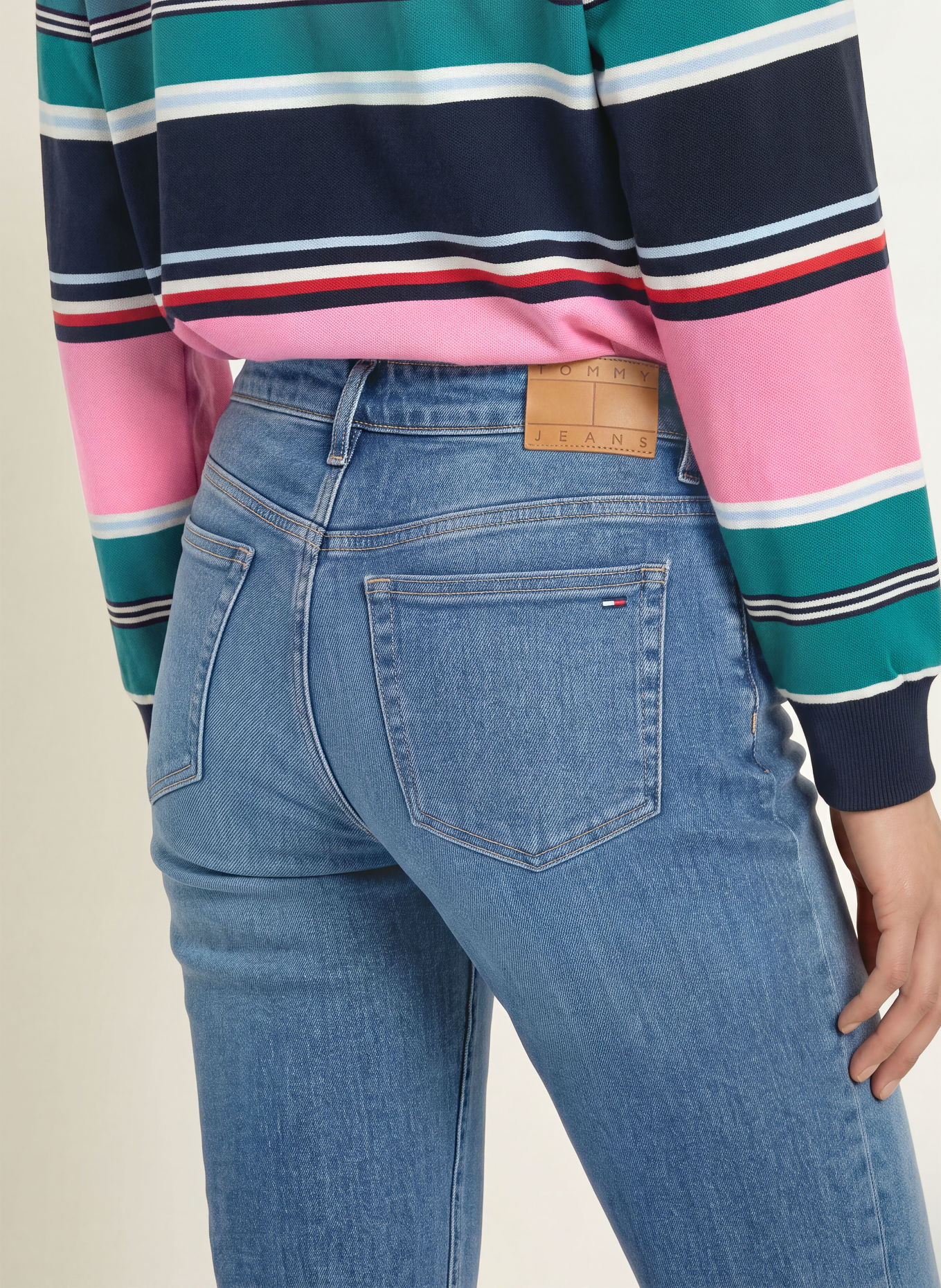 TOMMY JEANS Blugi drepți SOPHIE: 1A5 Denim Medium