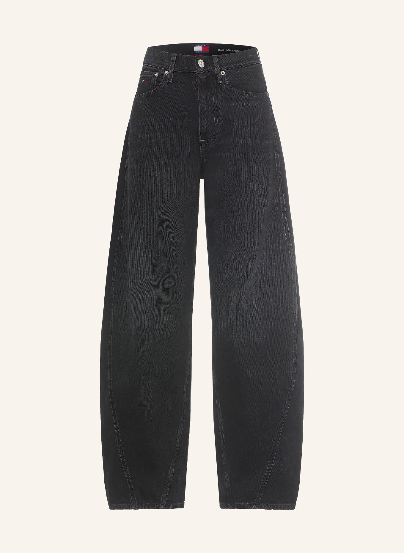 TOMMY JEANS Blugi Barrel ELLA: 1BZ Denim Black