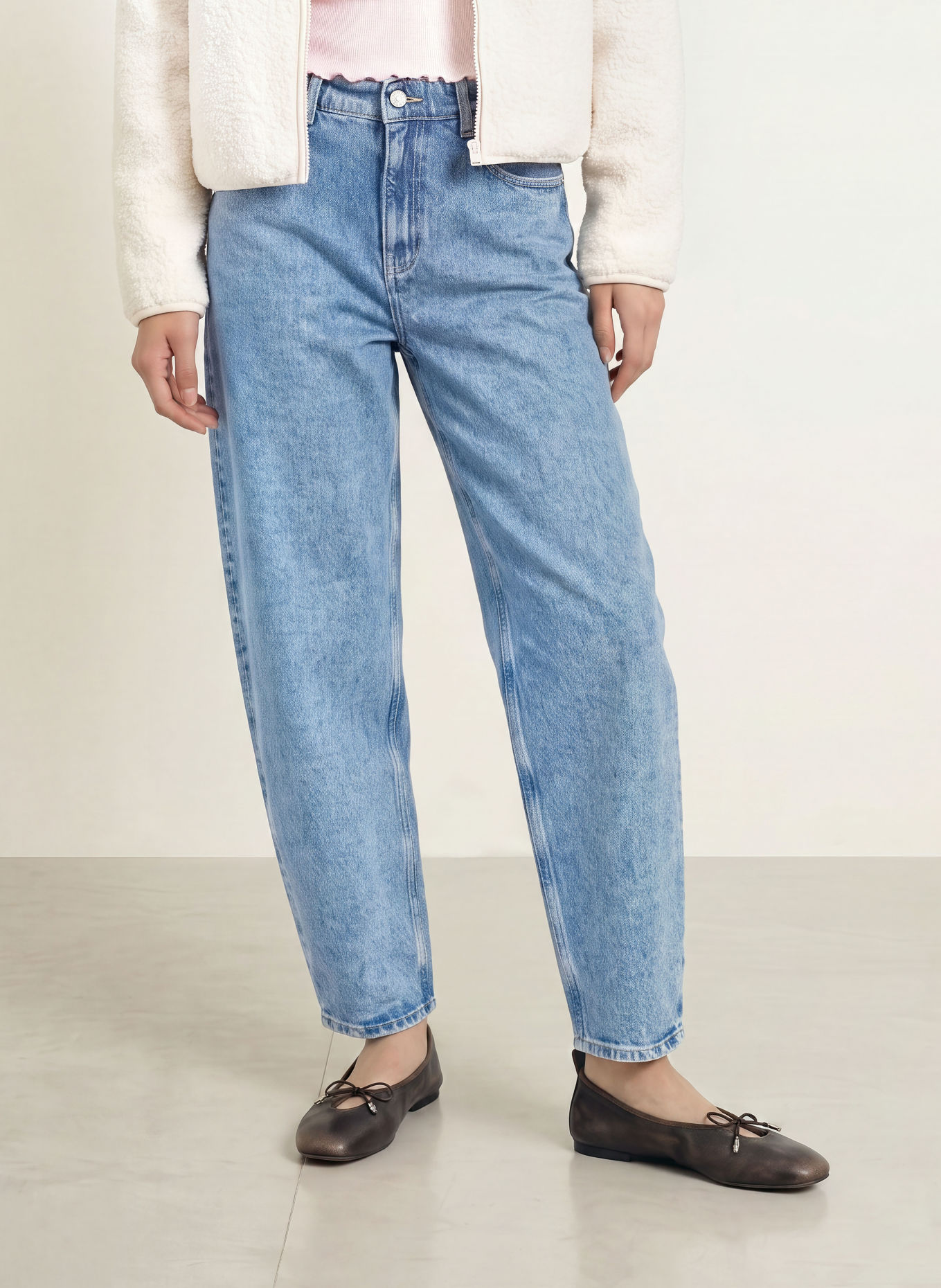 TOMMY JEANS Jeansy typu barrel JEANIE: 1A5 Denim Medium