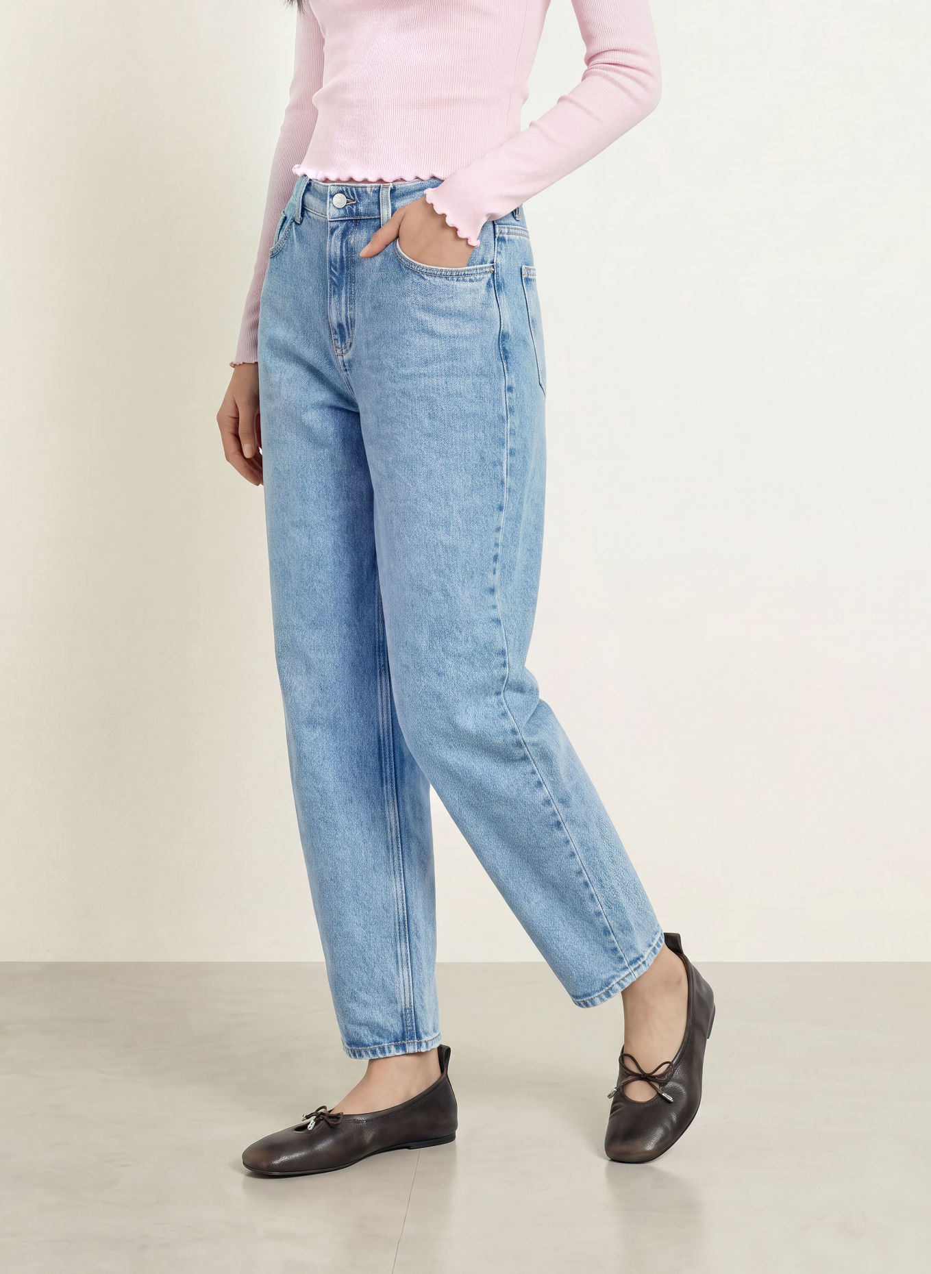 TOMMY JEANS Jeansy typu barrel JEANIE: 1A5 Denim Medium