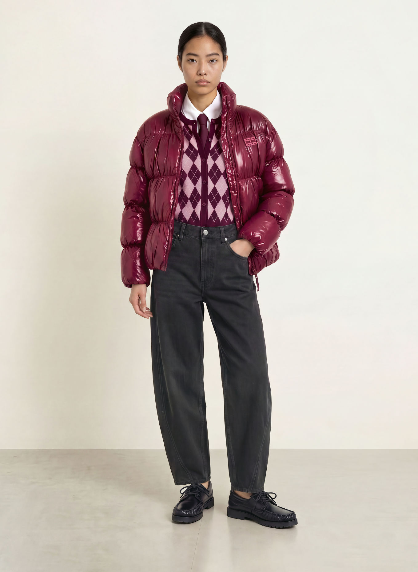 TOMMY JEANS Doudoune: ROUGE FONCÉ