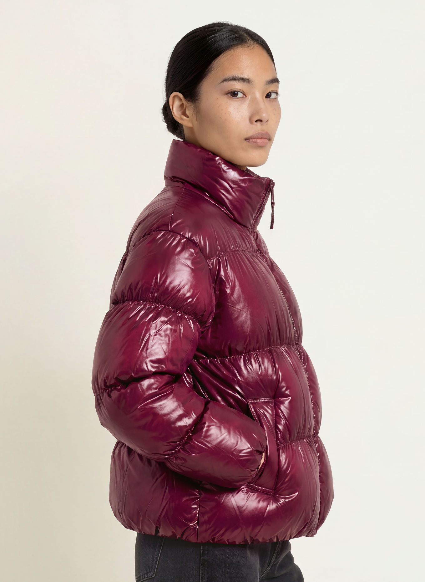 TOMMY JEANS Doudoune: ROUGE FONCÉ
