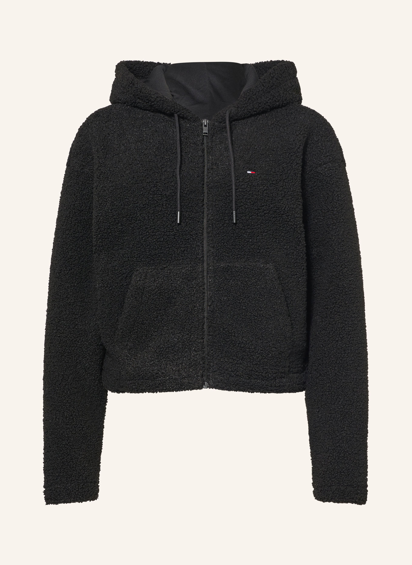 TOMMY JEANS Jas van teddybont: ZWART