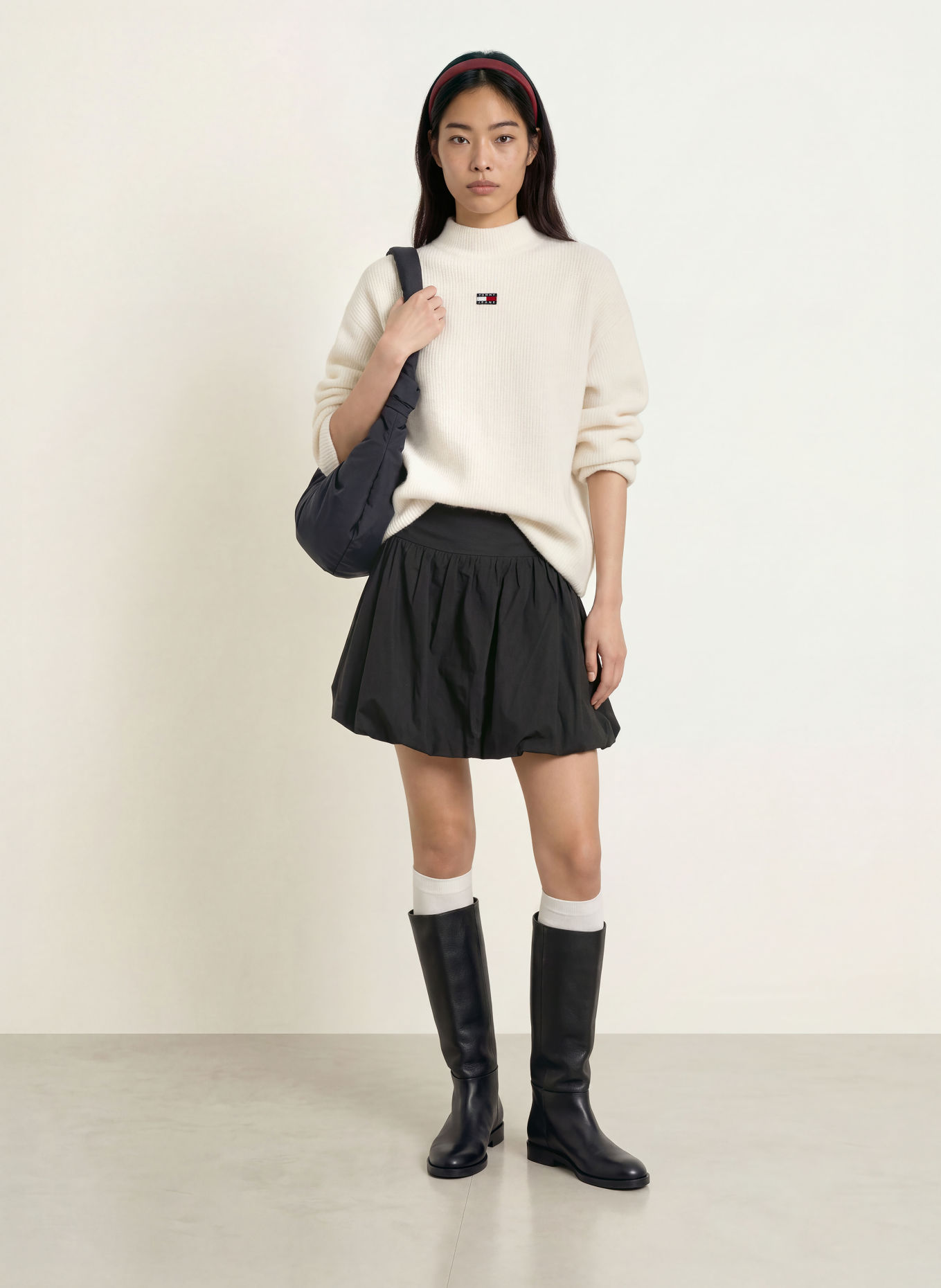 TOMMY JEANS Pullover: CREME