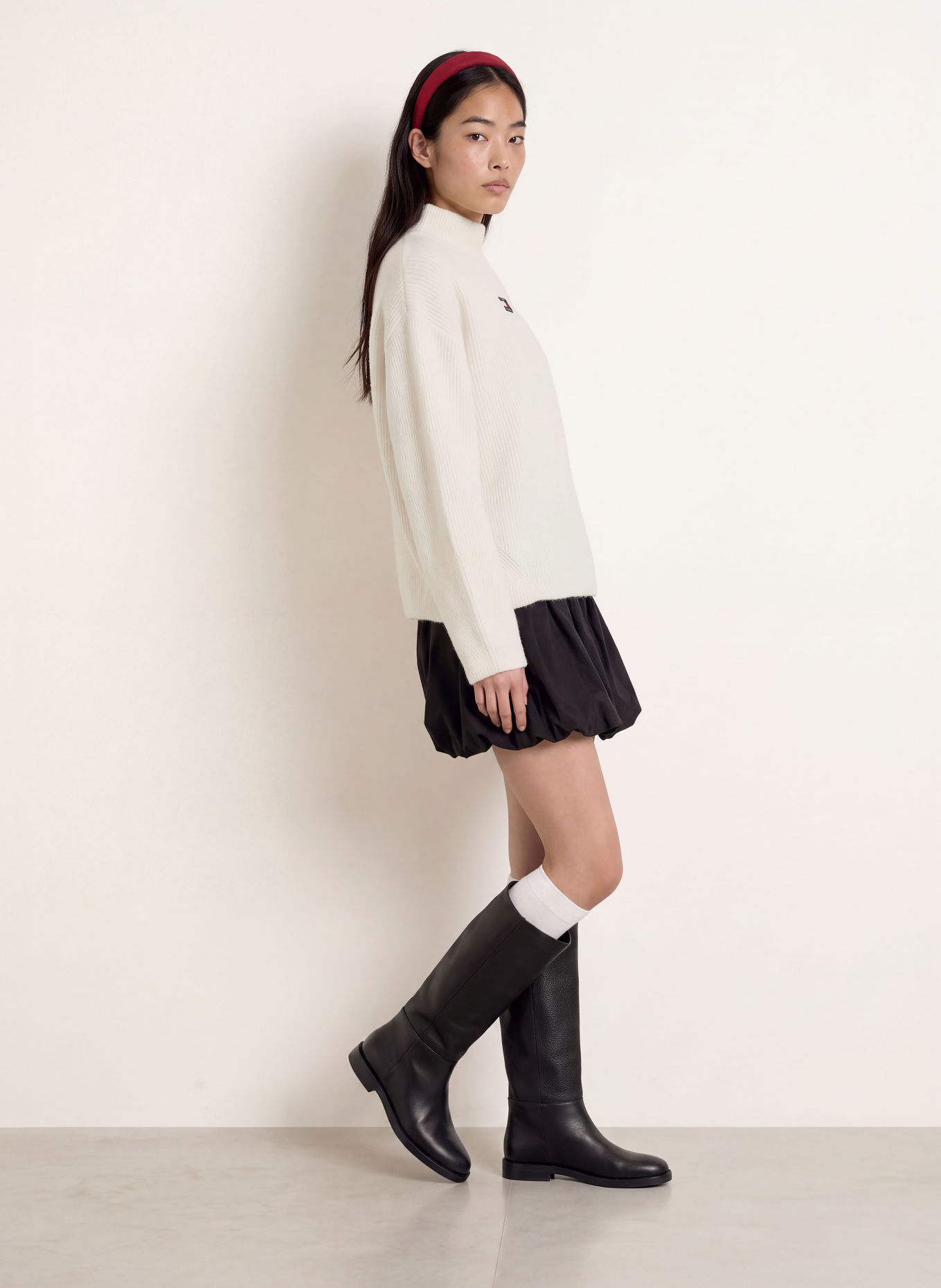 TOMMY JEANS Pullover: CREME