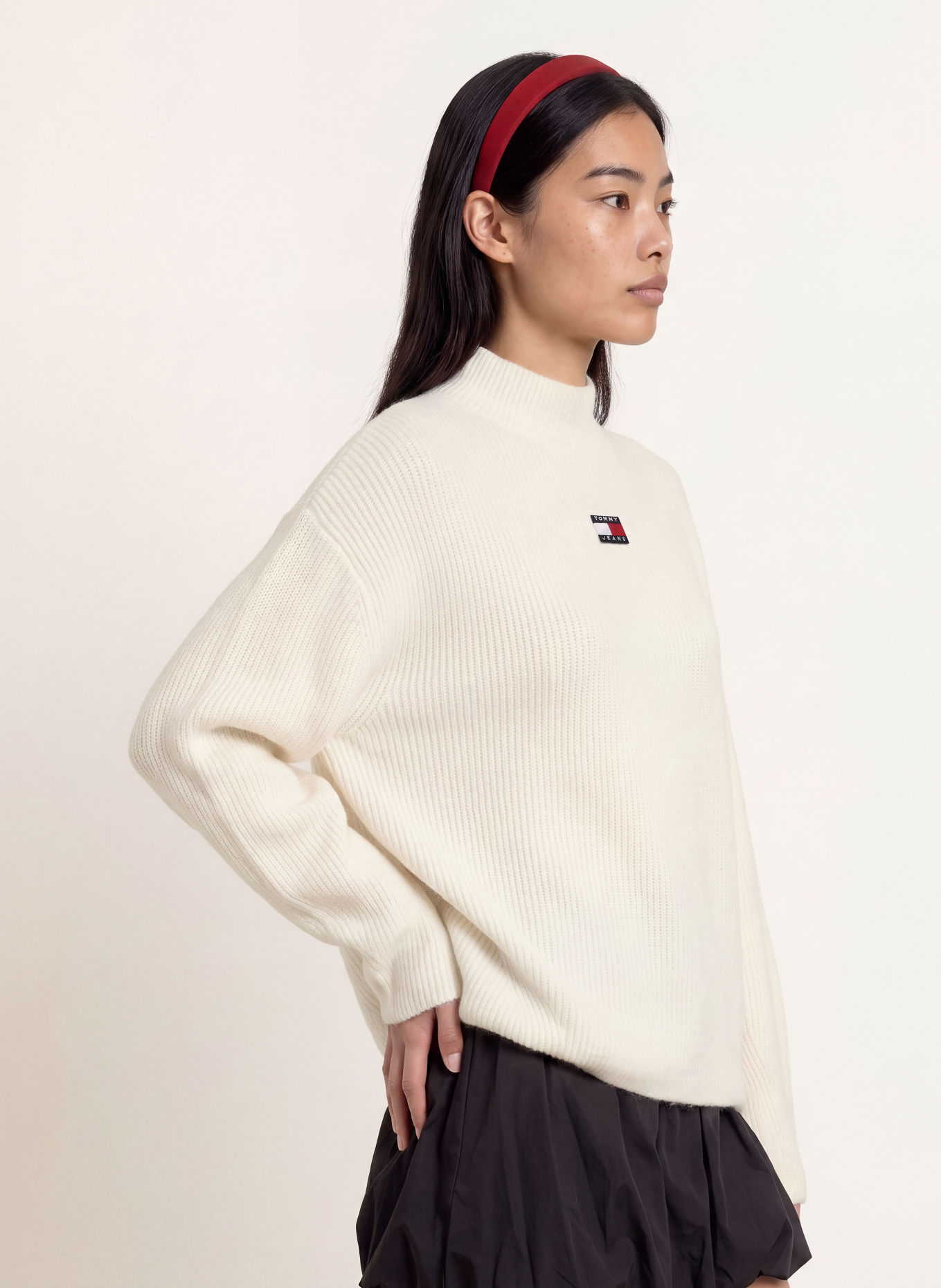 TOMMY JEANS Pullover: CREME