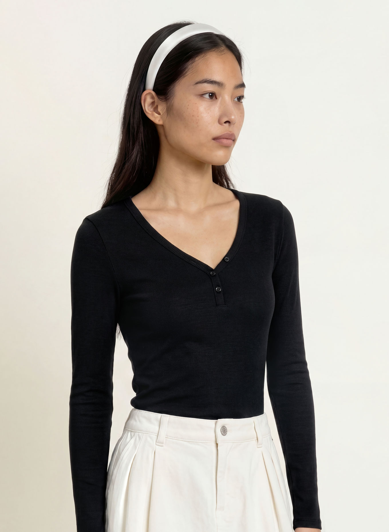 TOMMY JEANS Tricouri cu mânecă lungă: NEGRU