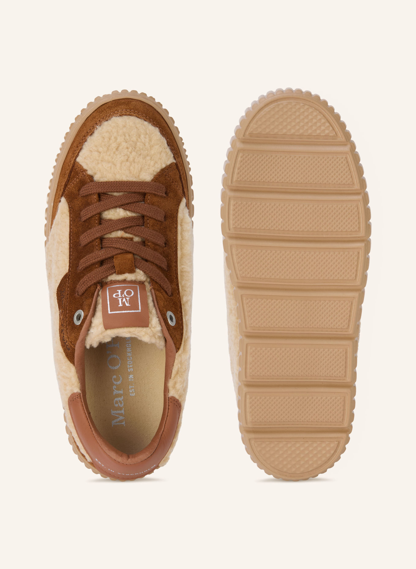 Marc O'Polo SVENJA Sneakers: COGNAC / LIGHT BROWN