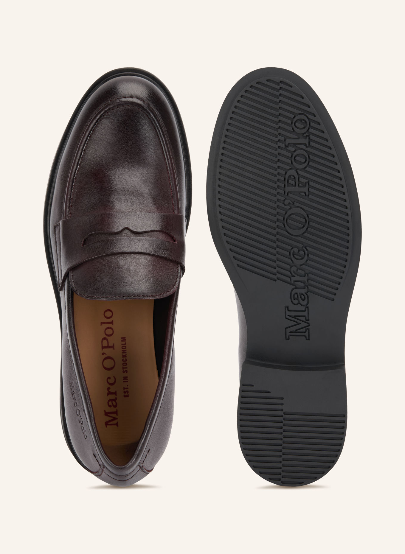 Marc O'Polo Penny-Loafer PAULA: DUNKELROT