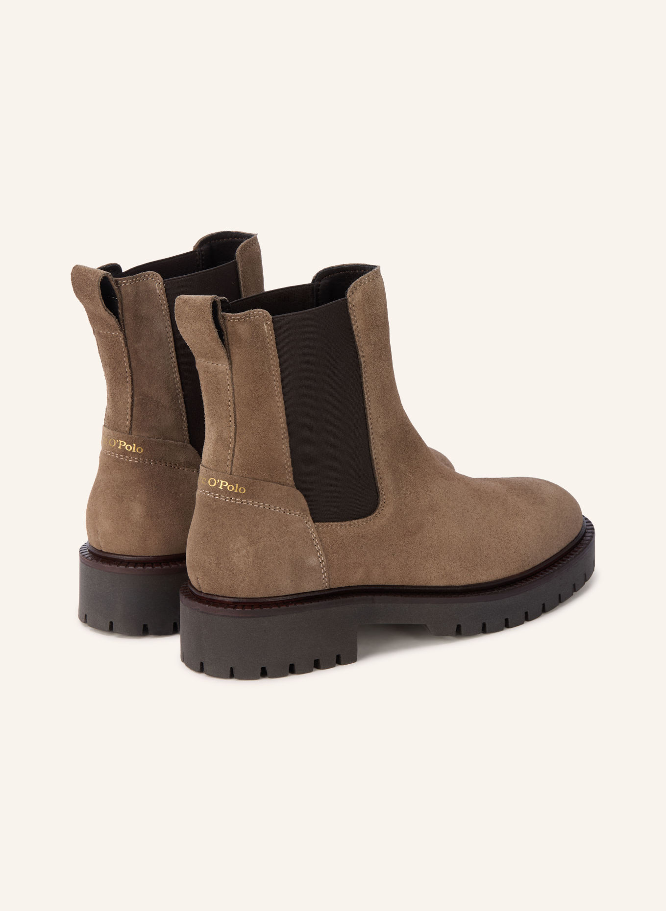 Marc O'Polo Bottines Chelsea PHIA: BEIGE / MARRON FONCÉ