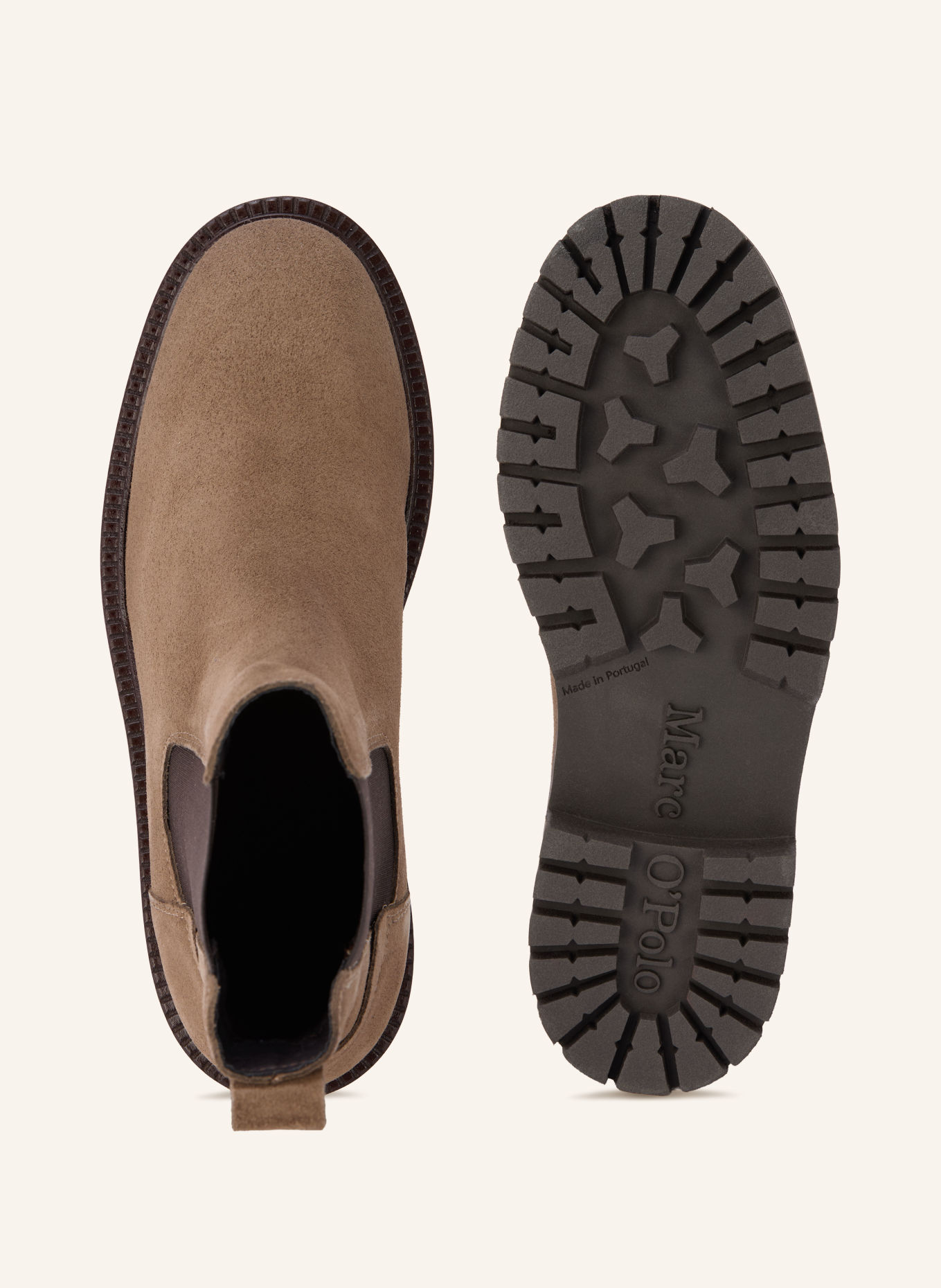 Marc O'Polo Bottines Chelsea PHIA: BEIGE / MARRON FONCÉ