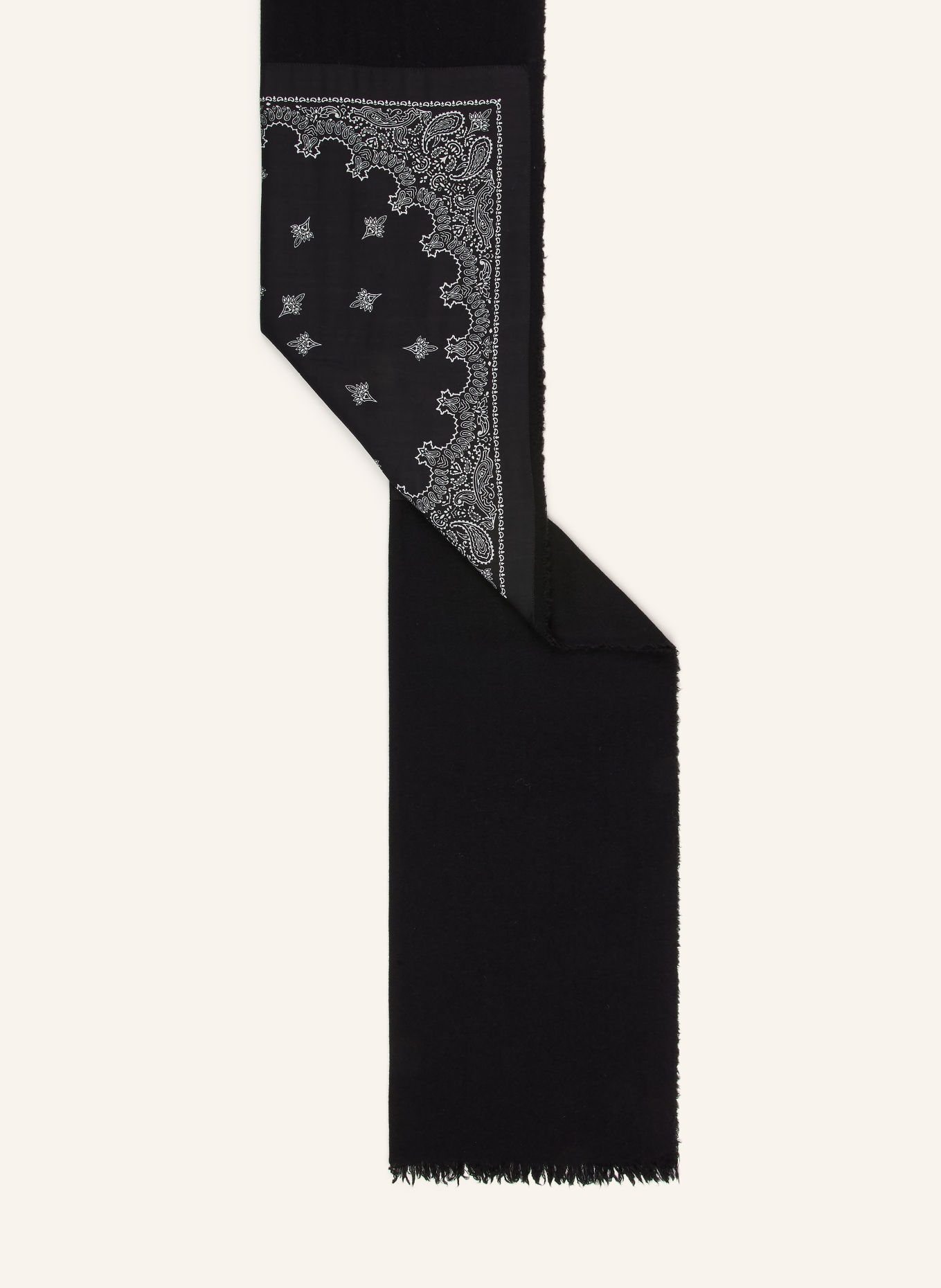 destin Cashmere-Schal: SCHWARZ / WEISS