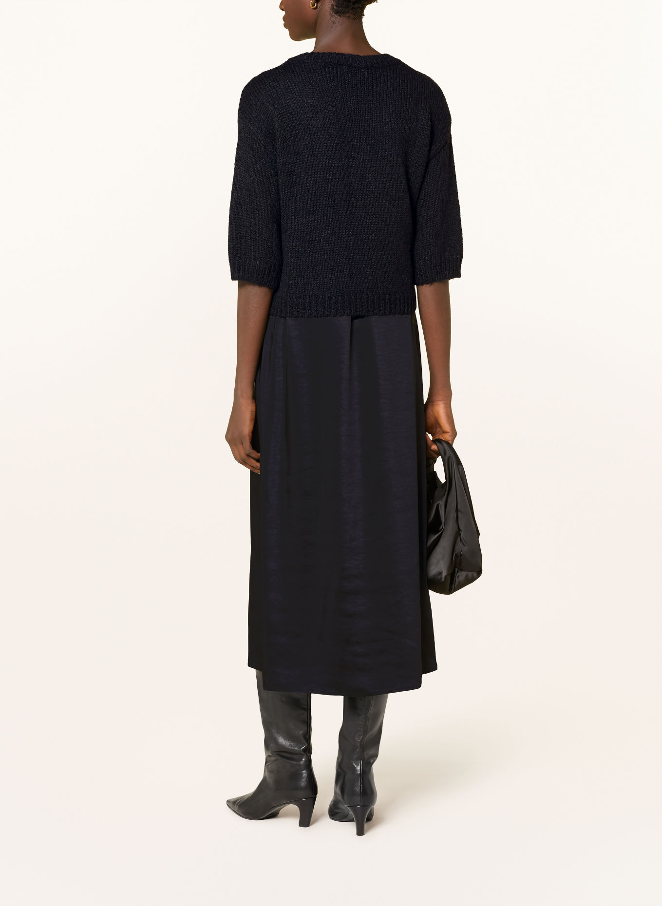 ROBE LÉGÈRE Set: Sweater and dress: BLACK