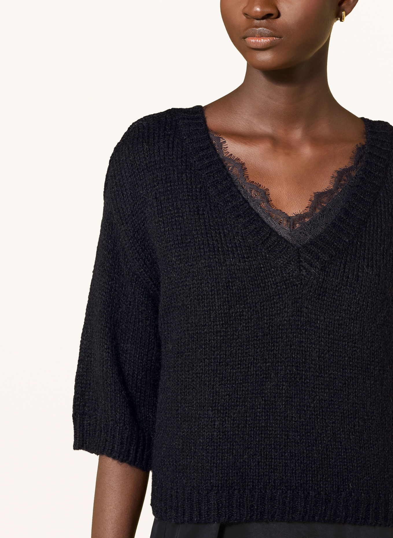 ROBE LÉGÈRE Set: Sweater and dress: BLACK