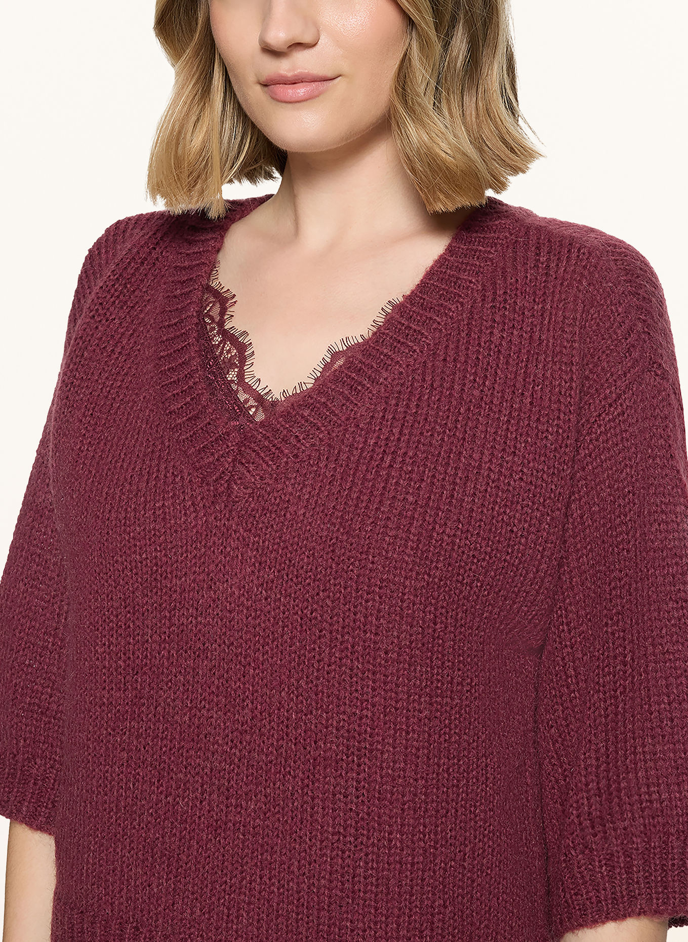 ROBE LÉGÈRE Set: Pullover und Kleid: DUNKELROT