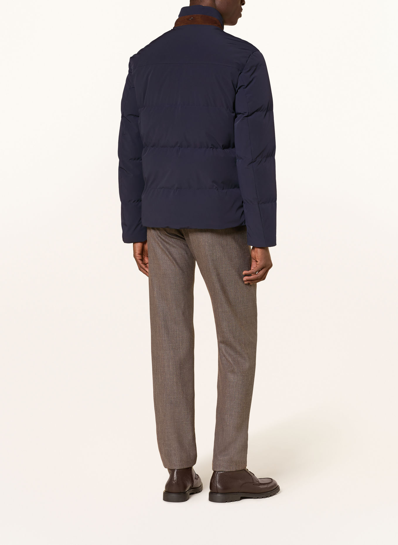 PAUL & SHARK Donsjas TYPHOON: DONKERBLAUW / MARRON FONCÉ