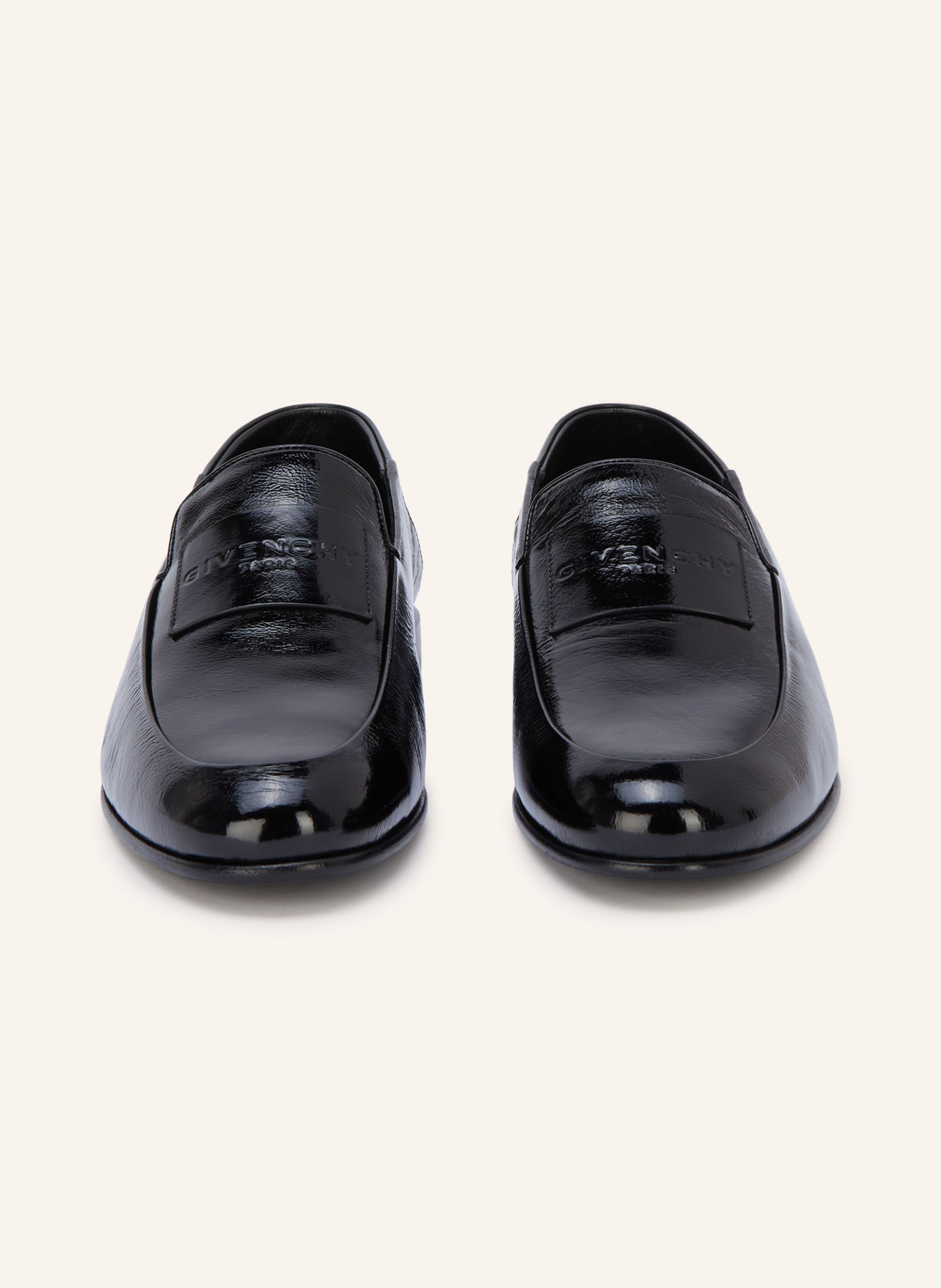 GIVENCHY Lakierowane loafersy: CZARNY