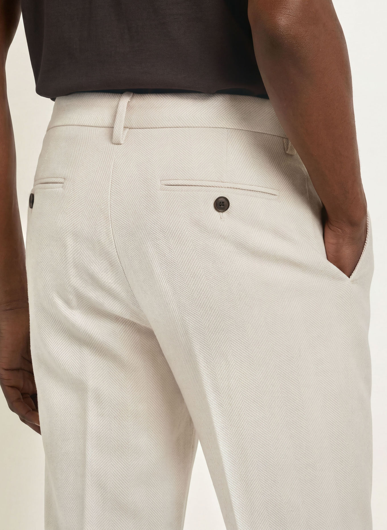 PROFUOMO Chino Regular Fit: BEIGE / CREME