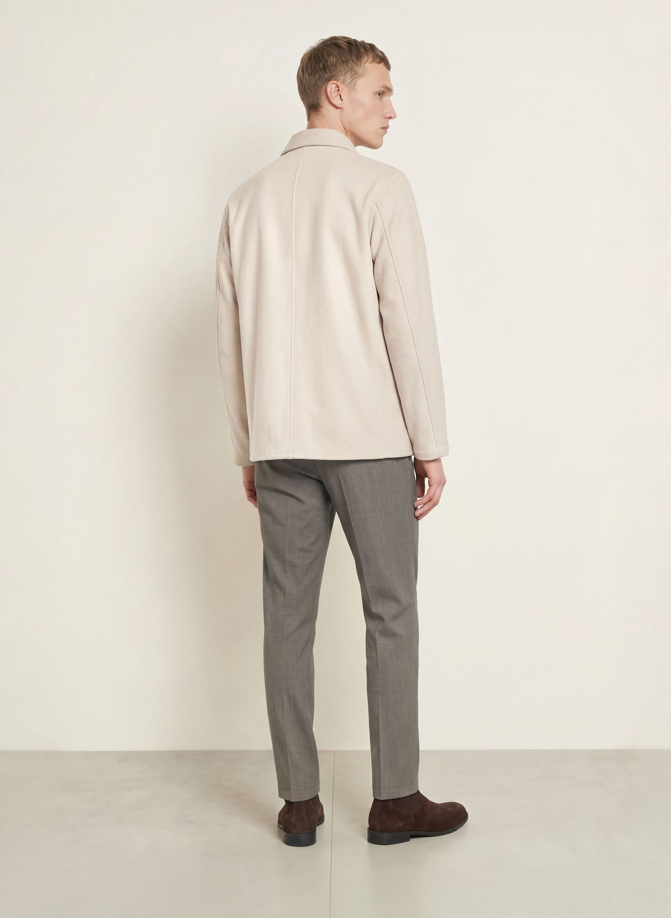 PROFUOMO Overshirt: BEIGE / ECRU