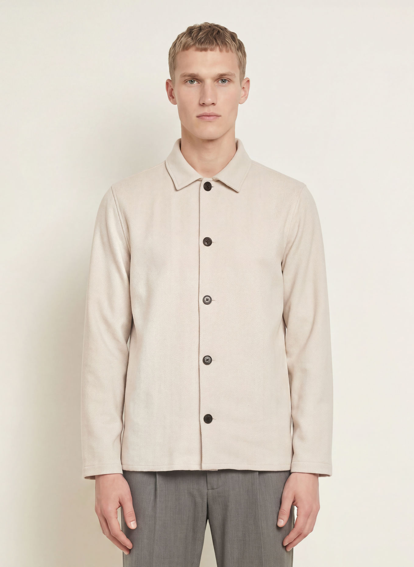 PROFUOMO Overshirt: BEIGE / ECRU