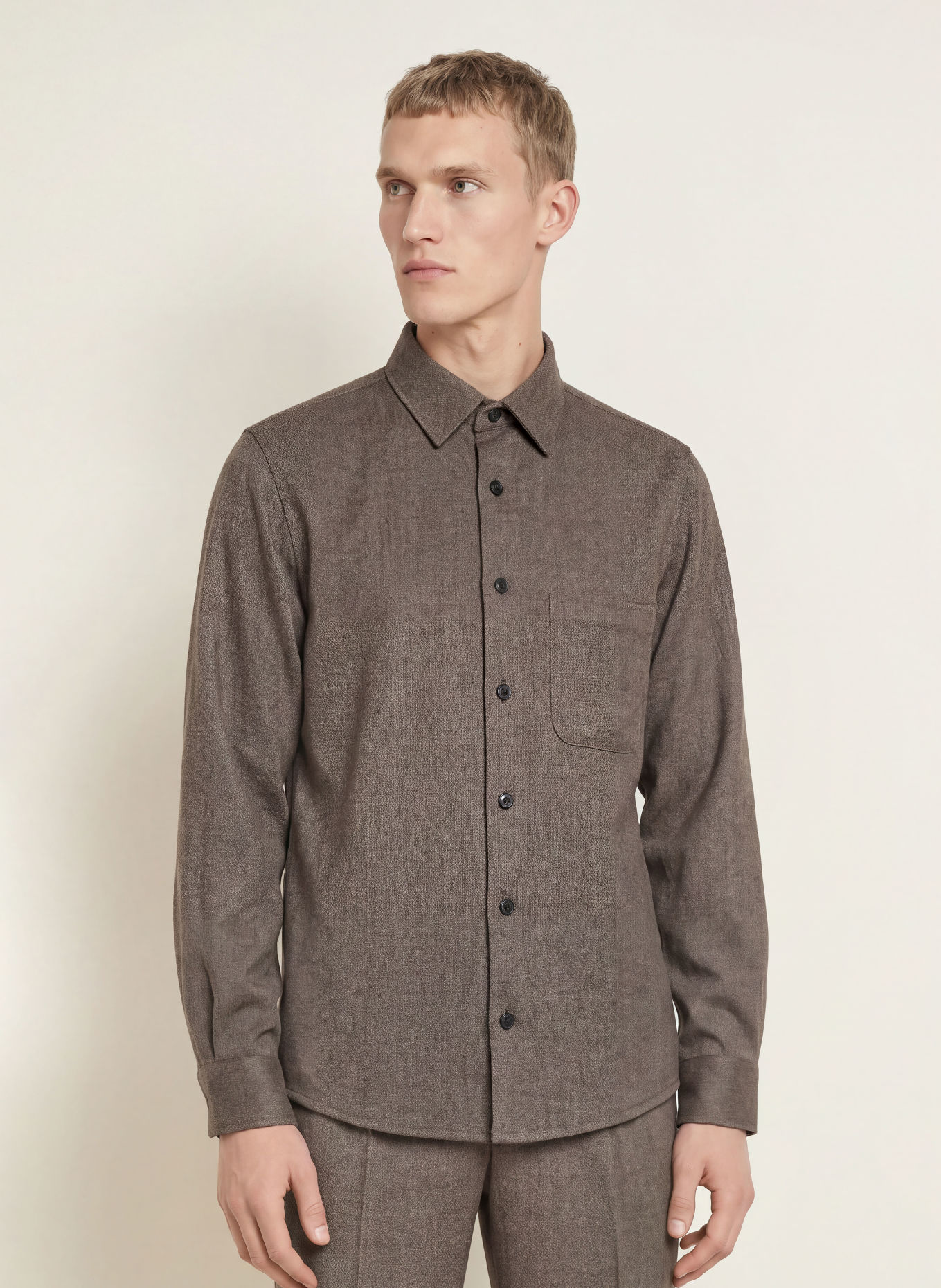 PROFUOMO Overshirt: TAUPE