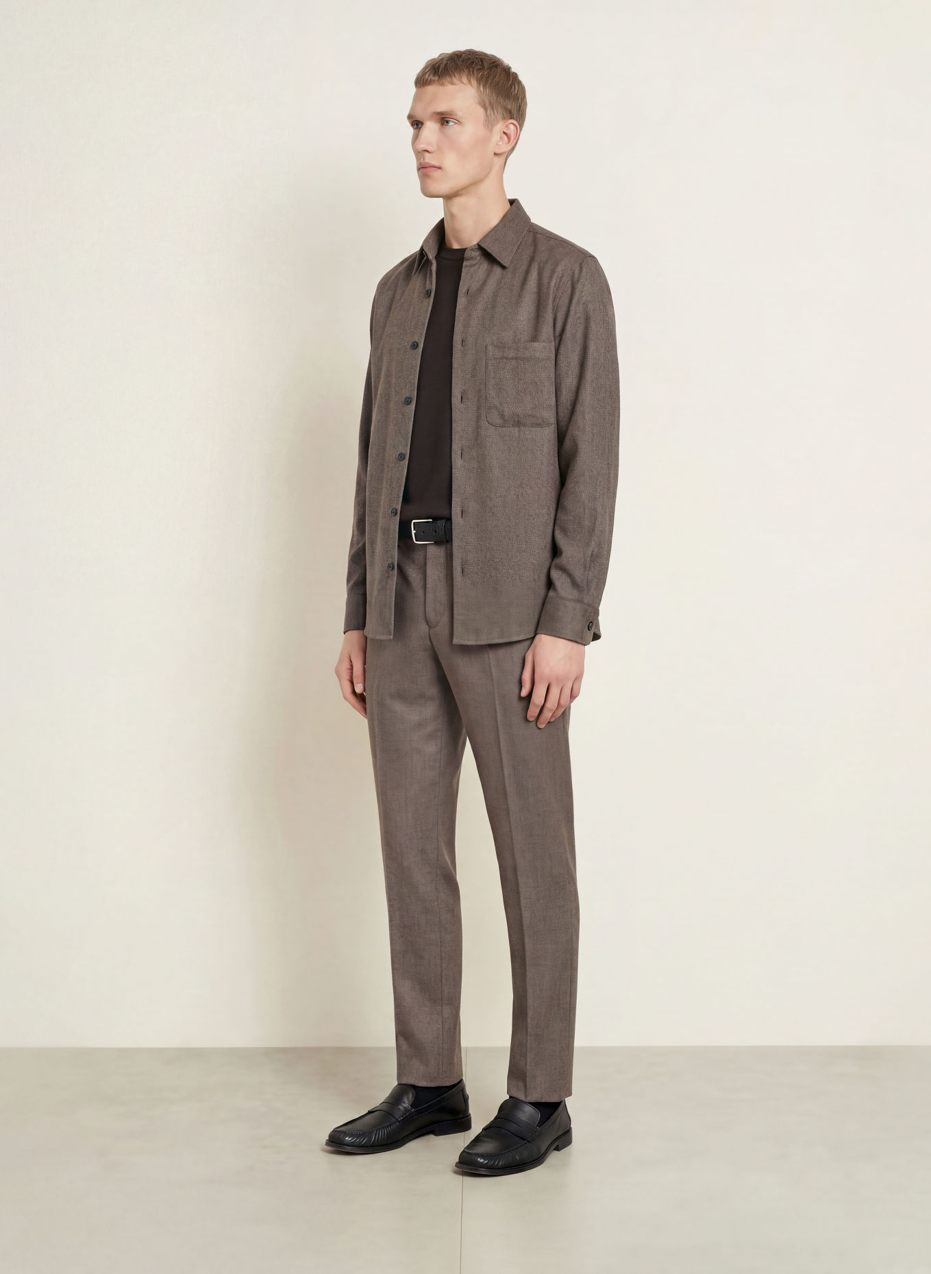 PROFUOMO Overshirt: TAUPE