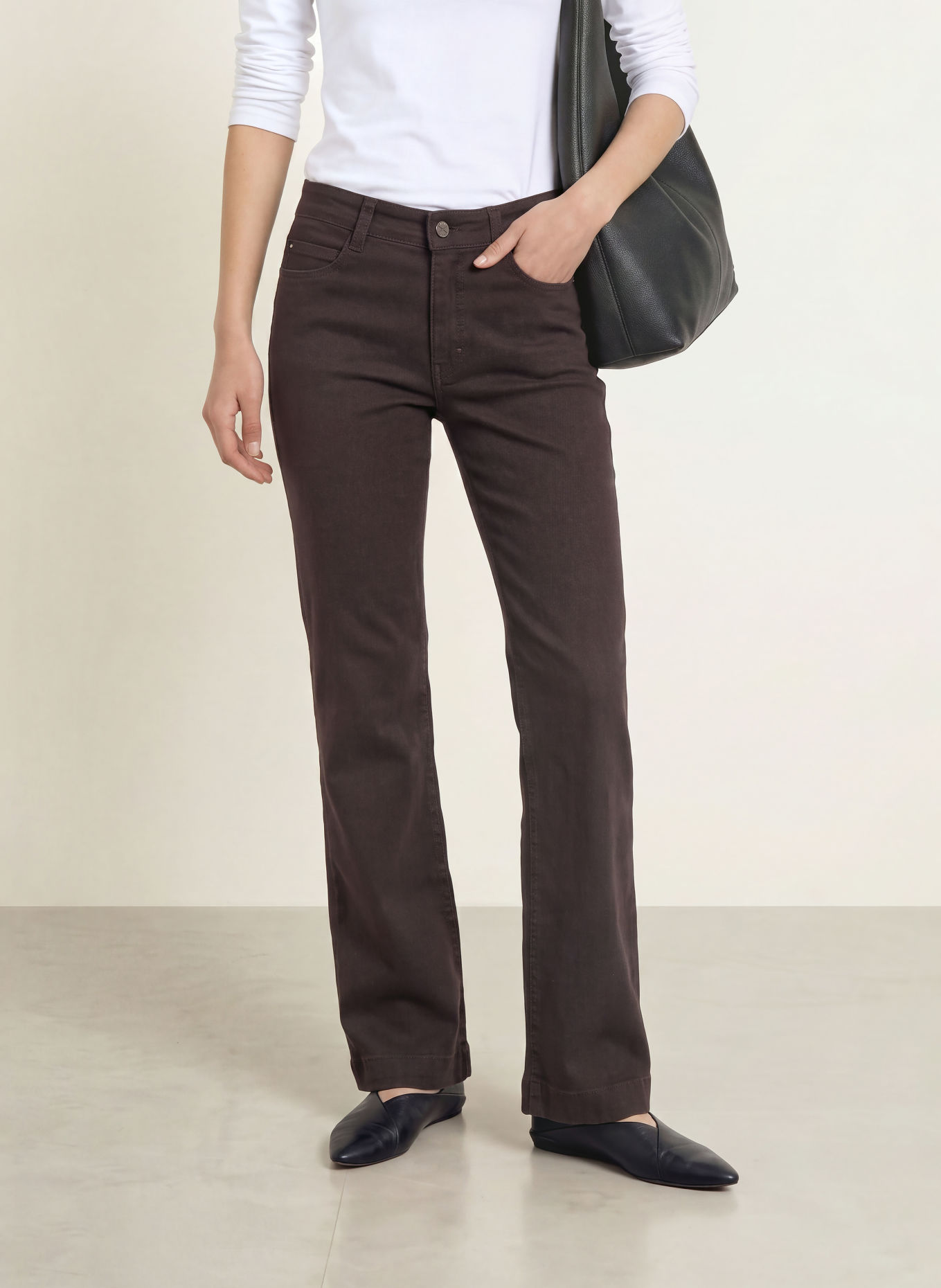 MAC Wide leg jeans DREAM WIDE: D799 brown rinsed