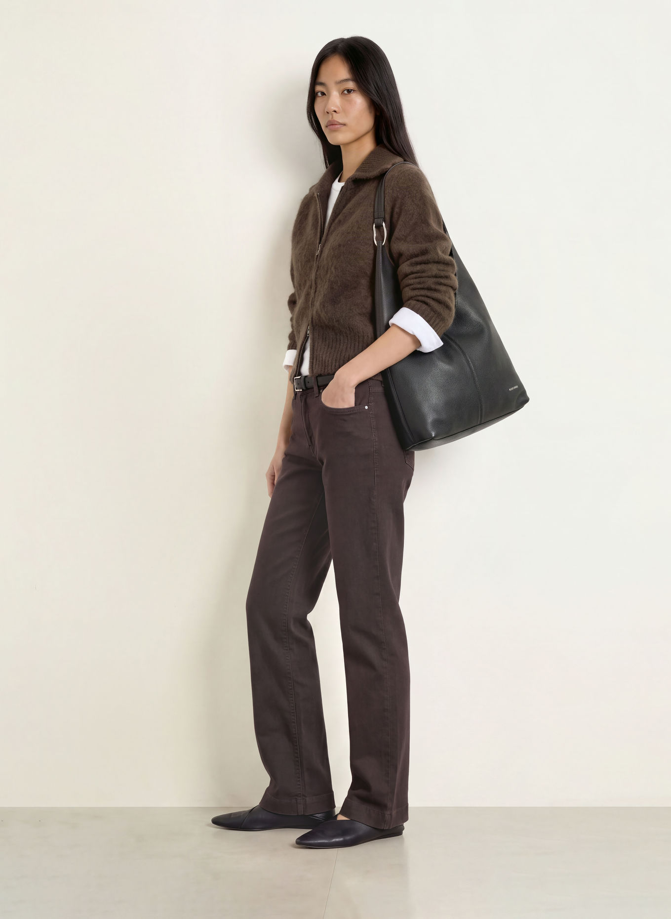 MAC Wide leg jeans DREAM WIDE: D799 brown rinsed