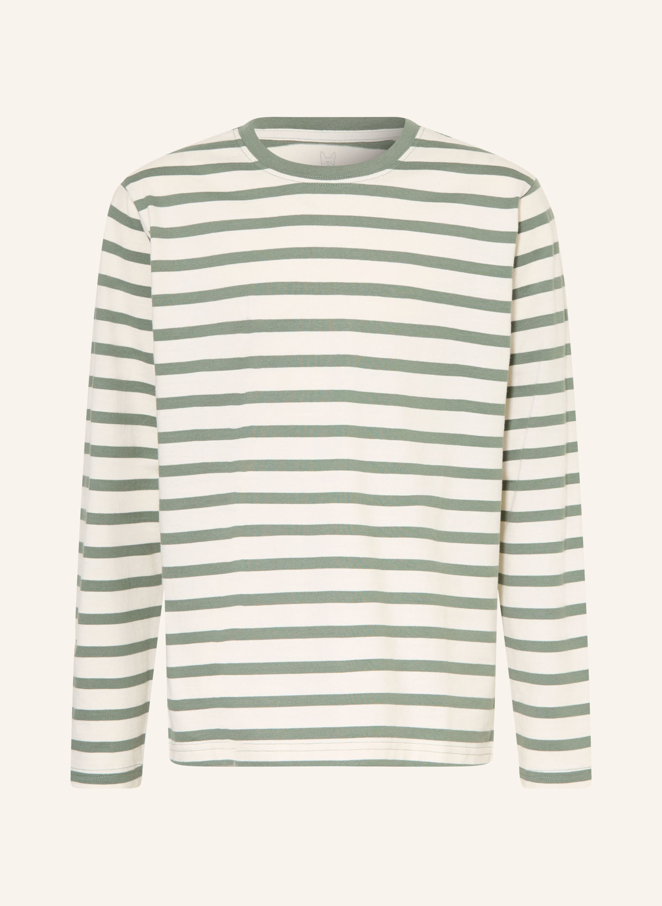 JACK&JONES Longsleeve: WEISS / GRÜN
