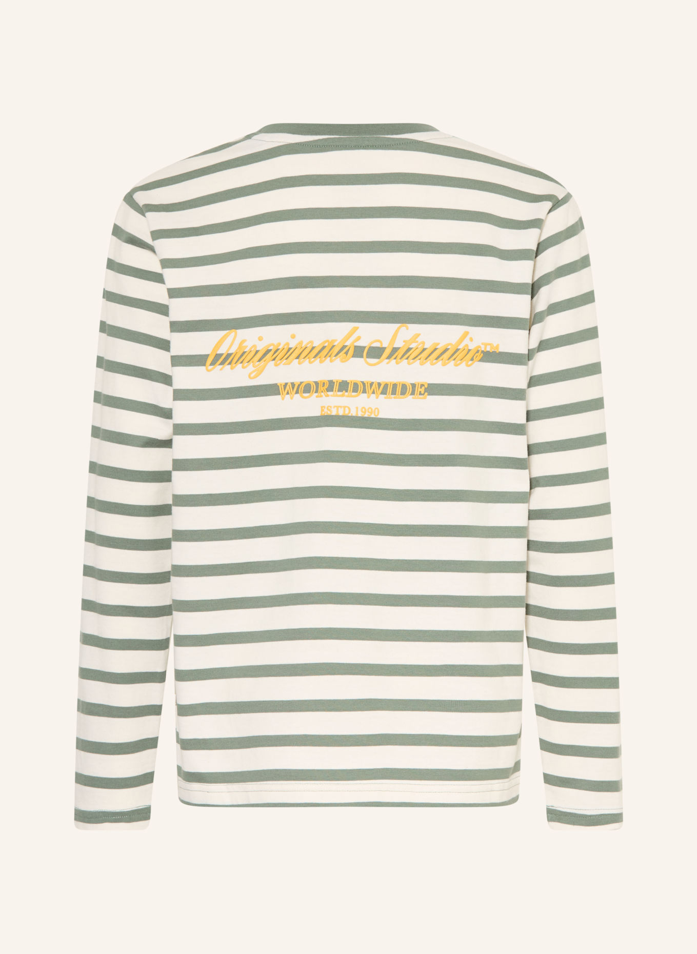 JACK&JONES Longsleeve: WEISS / GRÜN