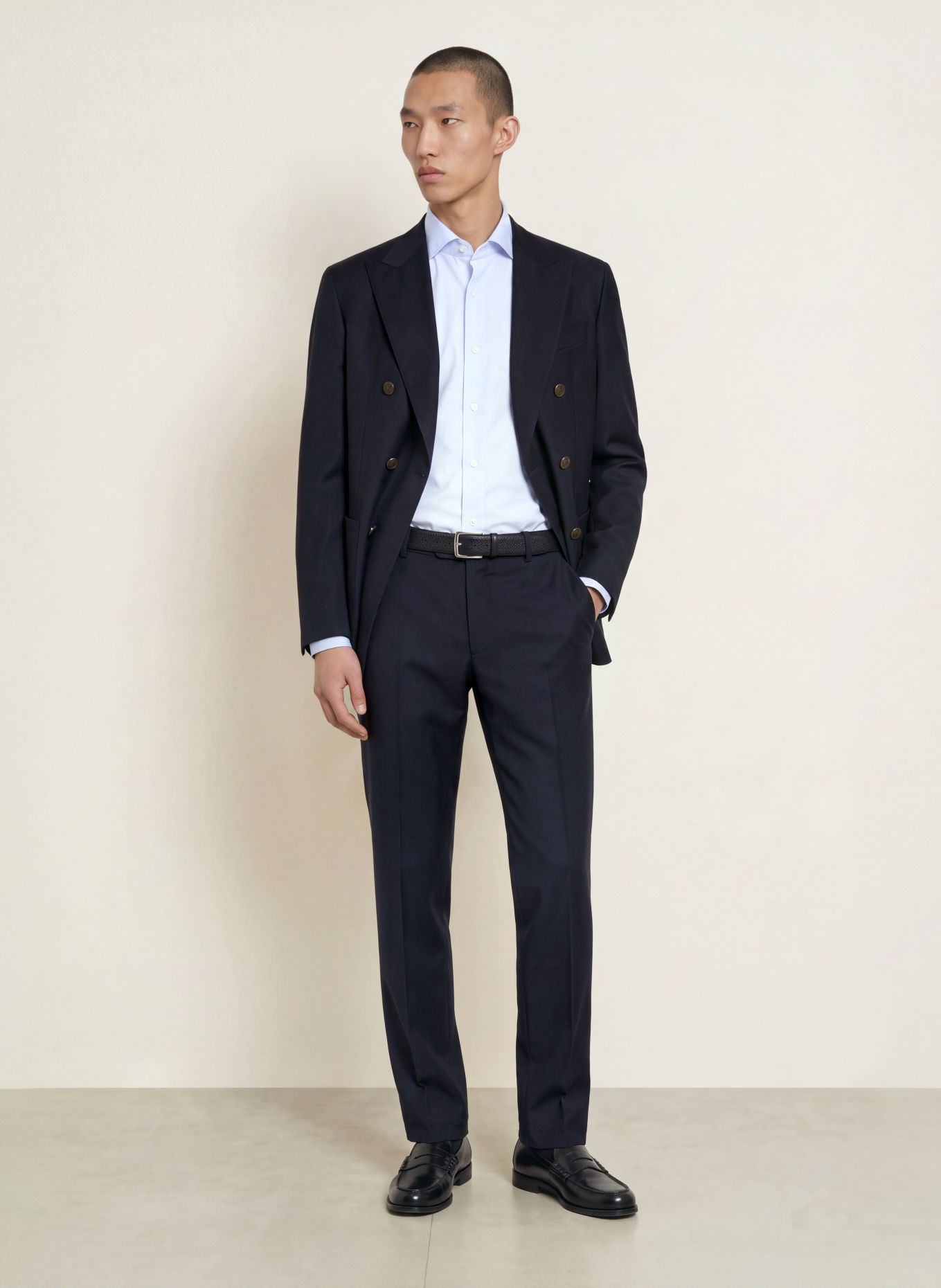 FINAMORE 1925 Hemd NAPOLI EDUARDO Regular Fit: HELLBLAU / WEISS