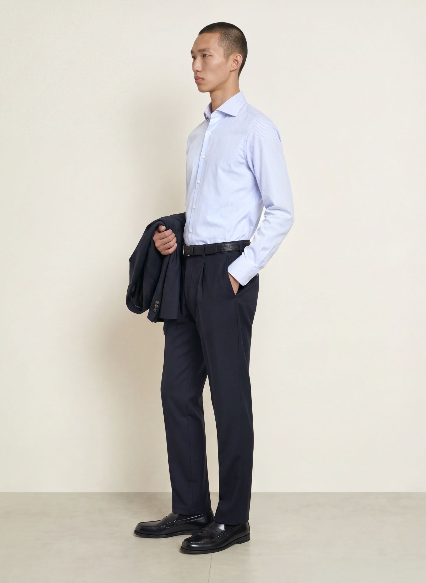 FINAMORE 1925 Hemd NAPOLI EDUARDO Regular Fit: HELLBLAU / WEISS