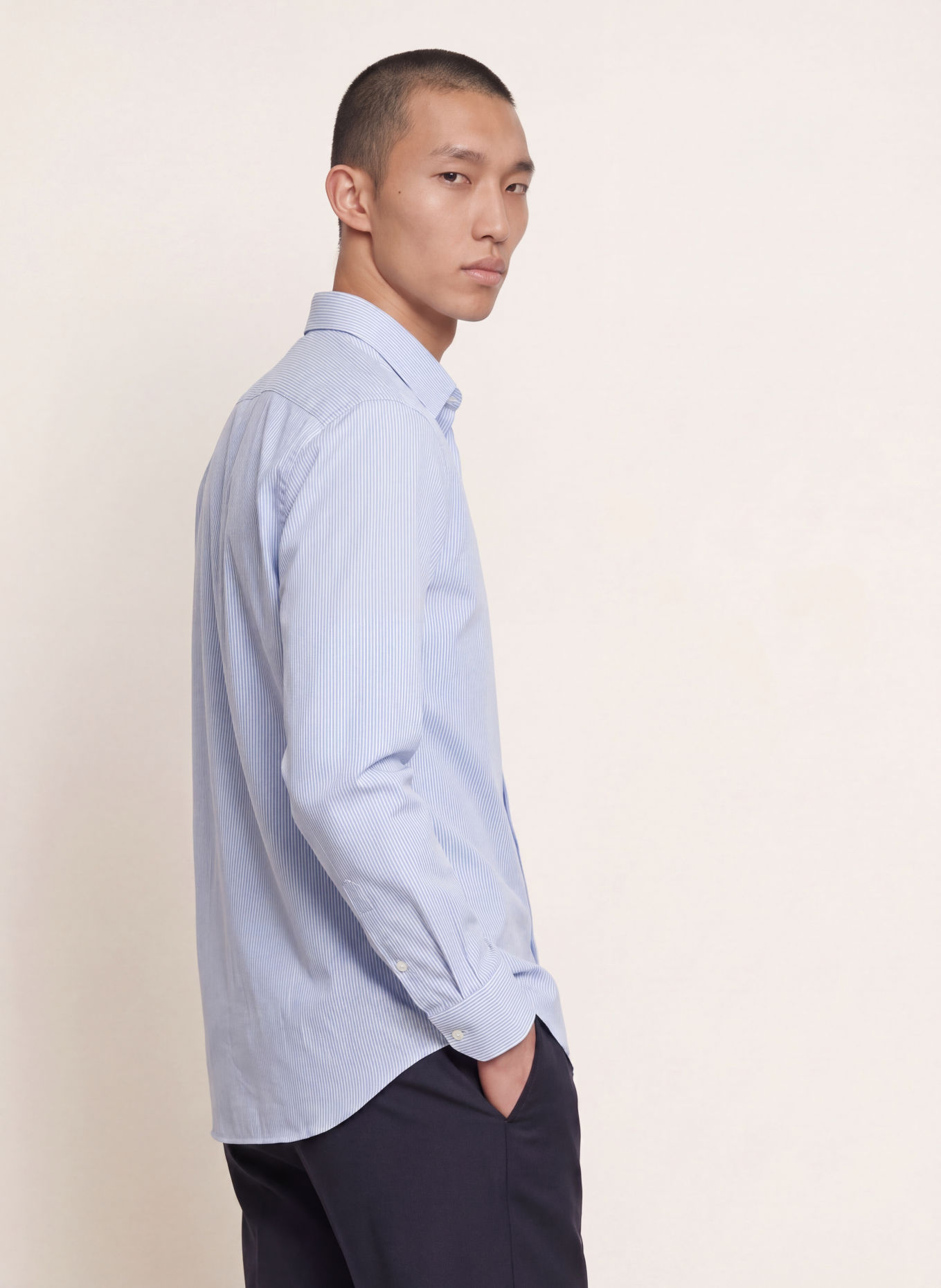FINAMORE 1925 Hemd NAPOLI EDUARDO Regular Fit: HELLBLAU / WEISS