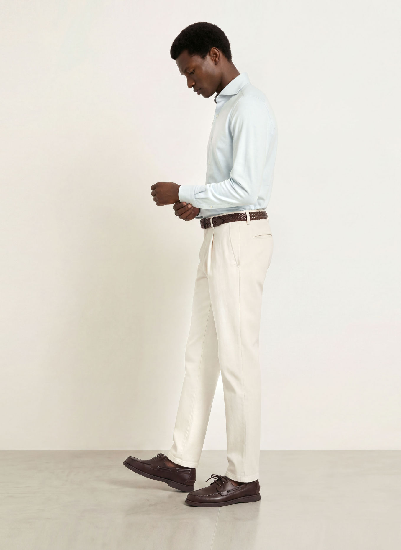 FINAMORE 1925 Hemd TORONTO SERGIO Slim Fit: HELLBLAU