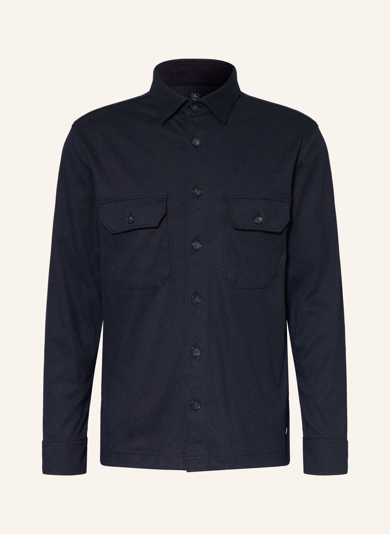 DESOTO Overjacket aus Jersey: DUNKELBLAU