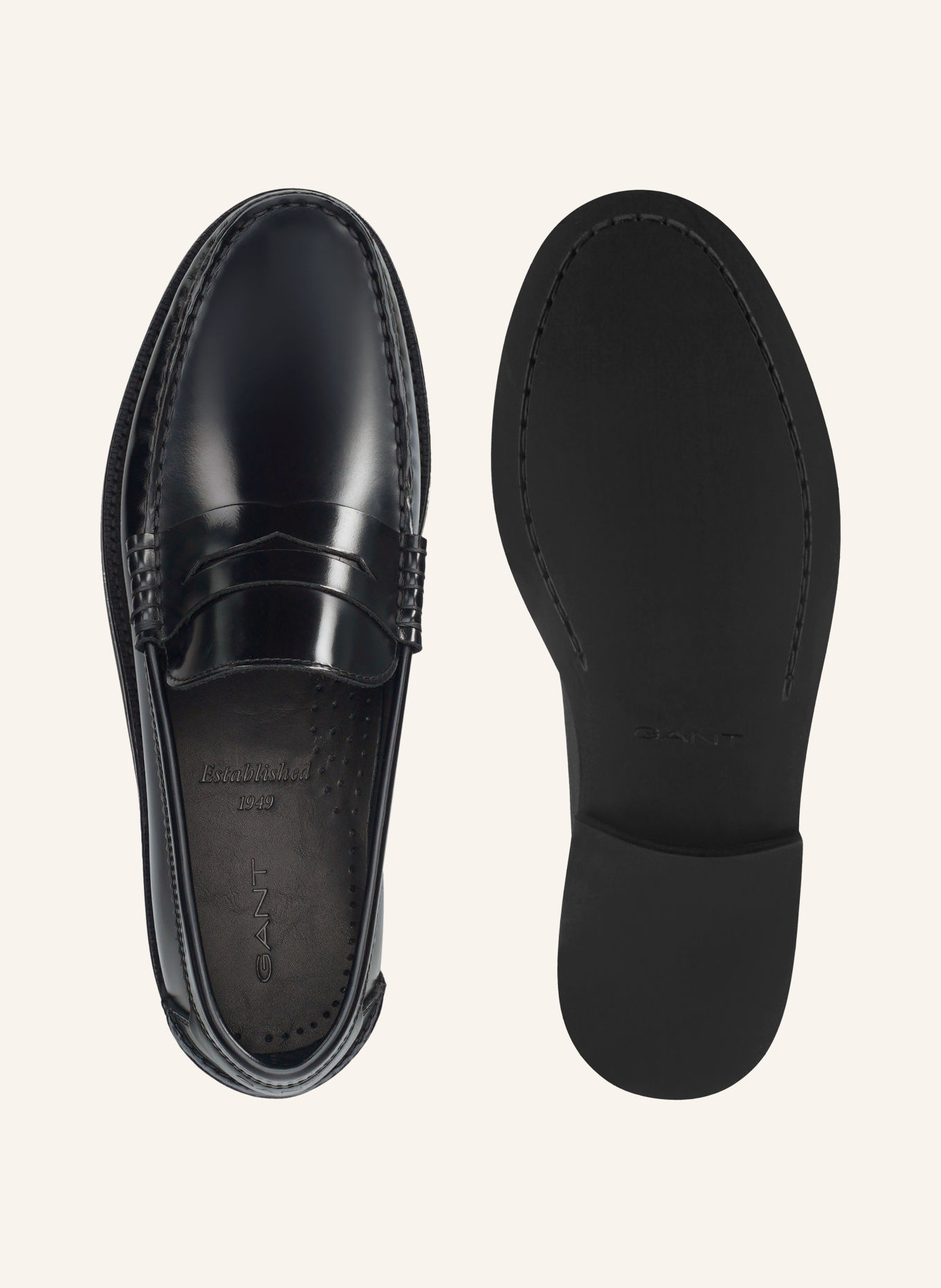 GANT Penny loafers LENKOXX: CZARNY