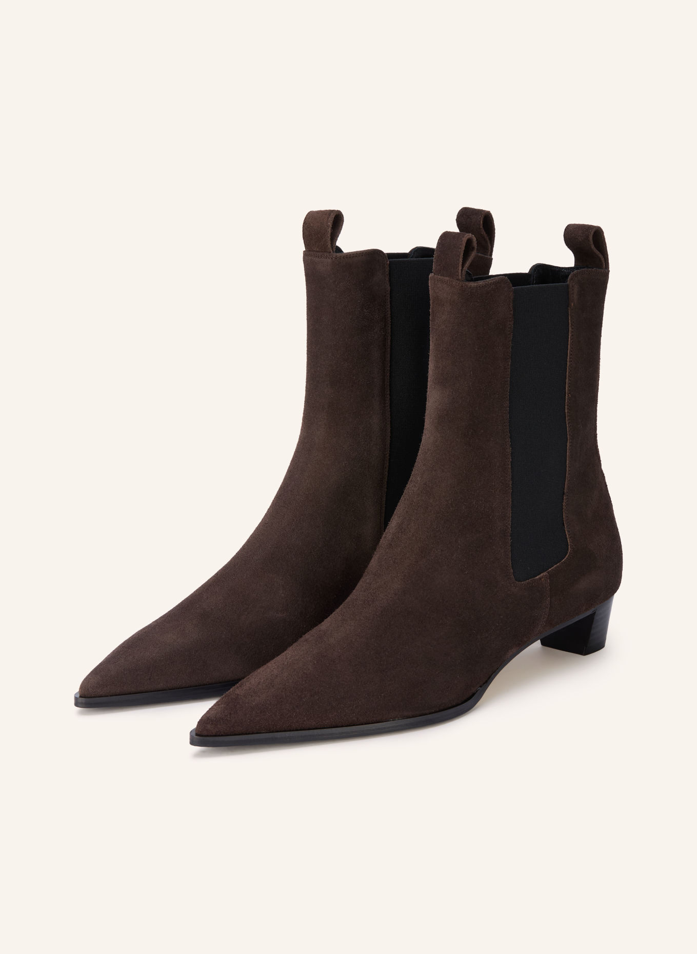 Aeyde Bottines KIKI: MARRON FONCÉ / NOIR