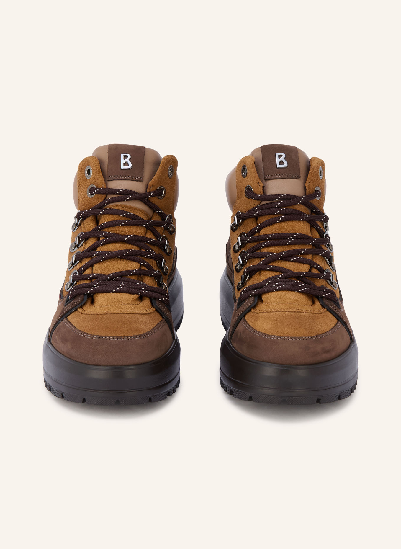 BOGNER Lace-up boots ANTWERP: LIGHT BROWN / BROWN
