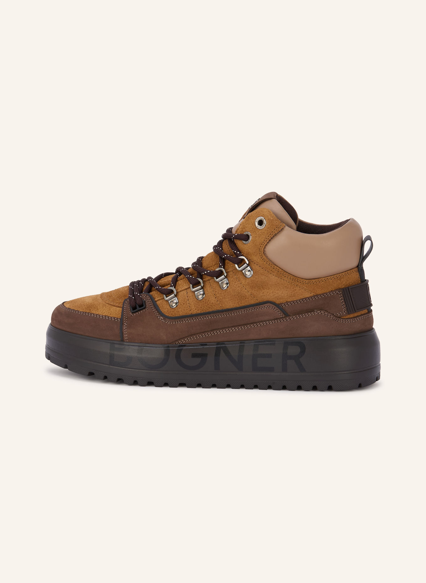 BOGNER Lace-up boots ANTWERP: LIGHT BROWN / BROWN