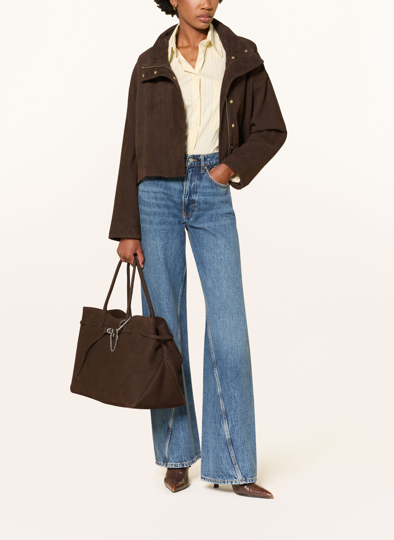 MARGE SHERWOOD Shoppers GRANDMA USED BAG XL: MARRON FONCÉ